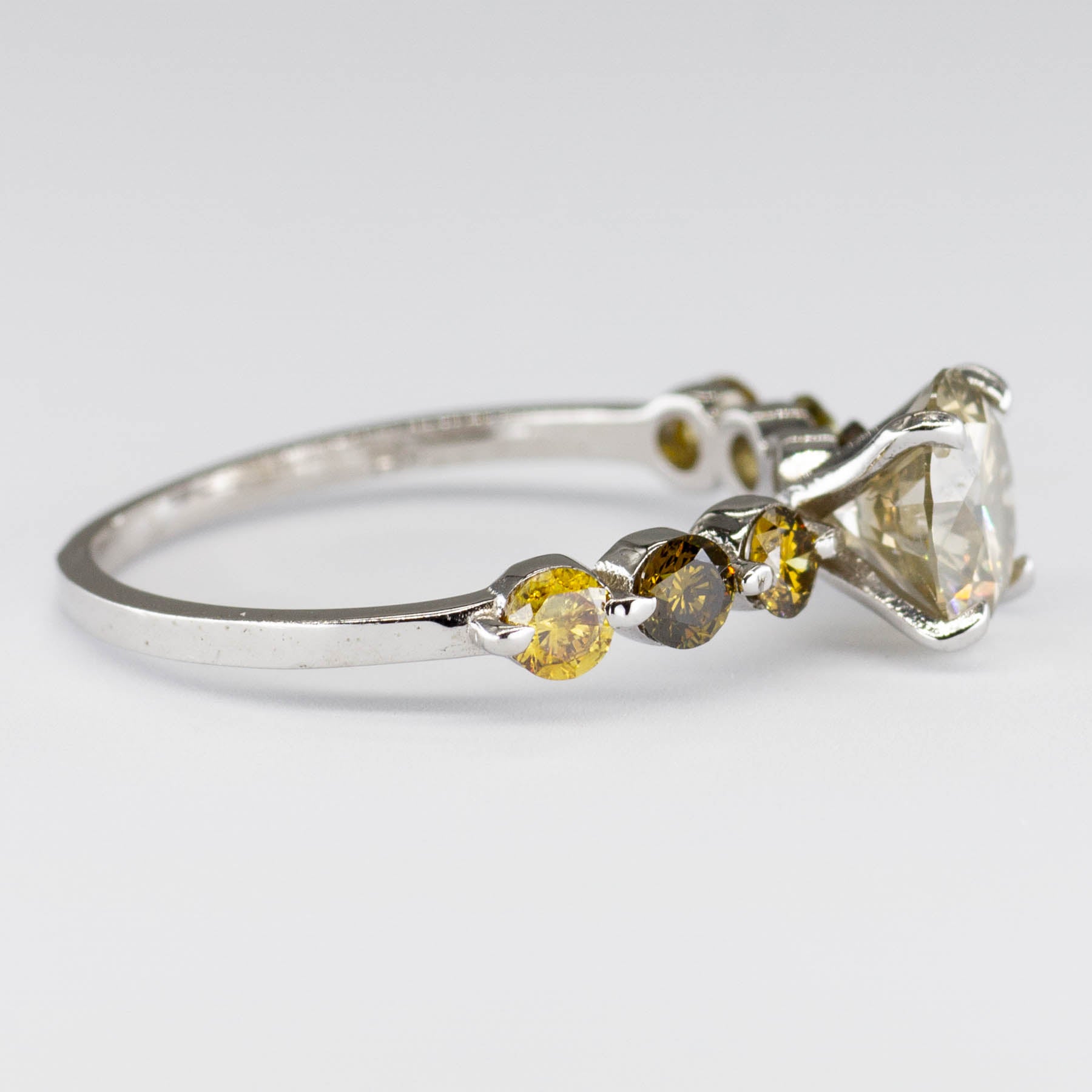Seven Stone Yellow Diamond Ring | 1.71ctw | SZ 6.75 |