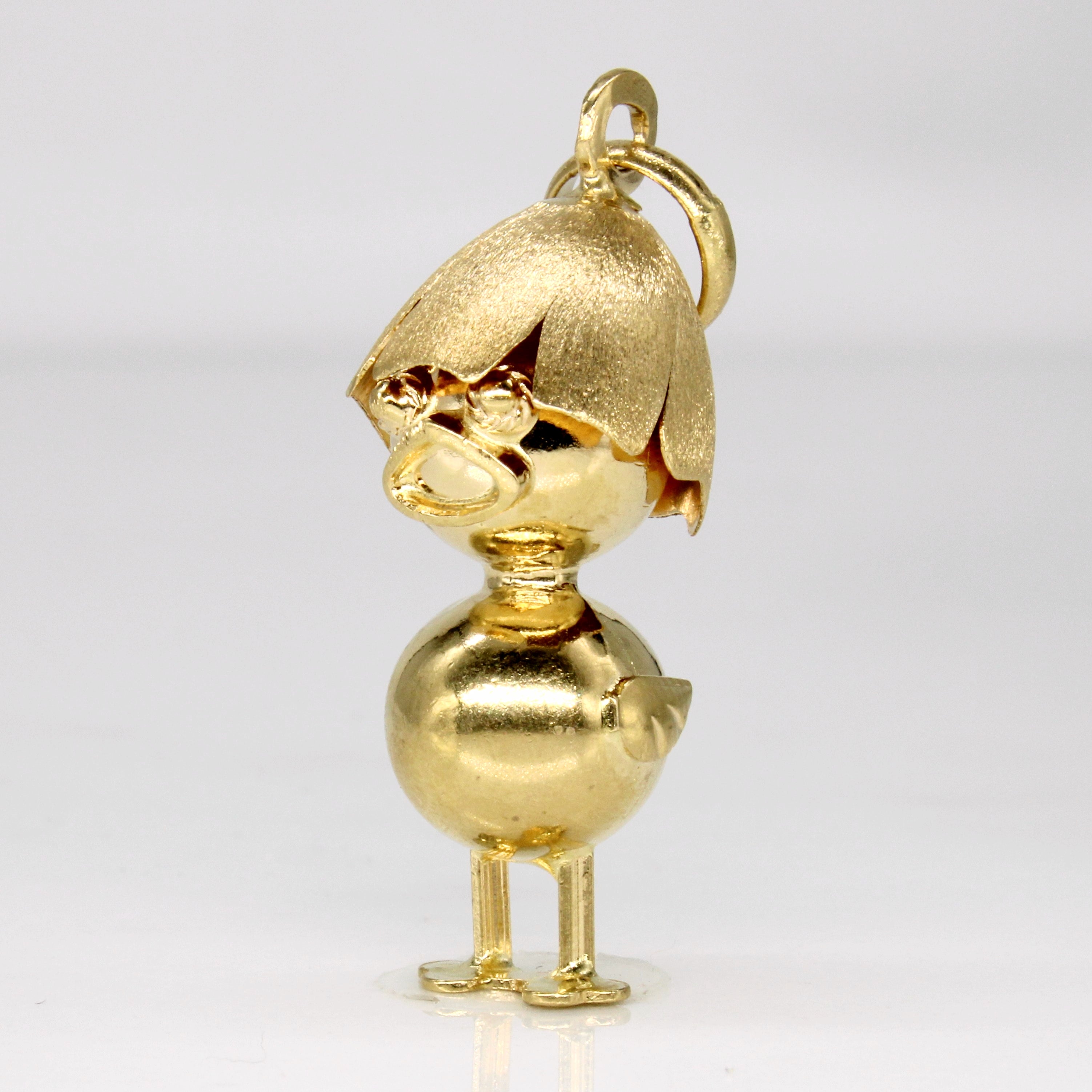 18k Yellow Gold Chick Charm