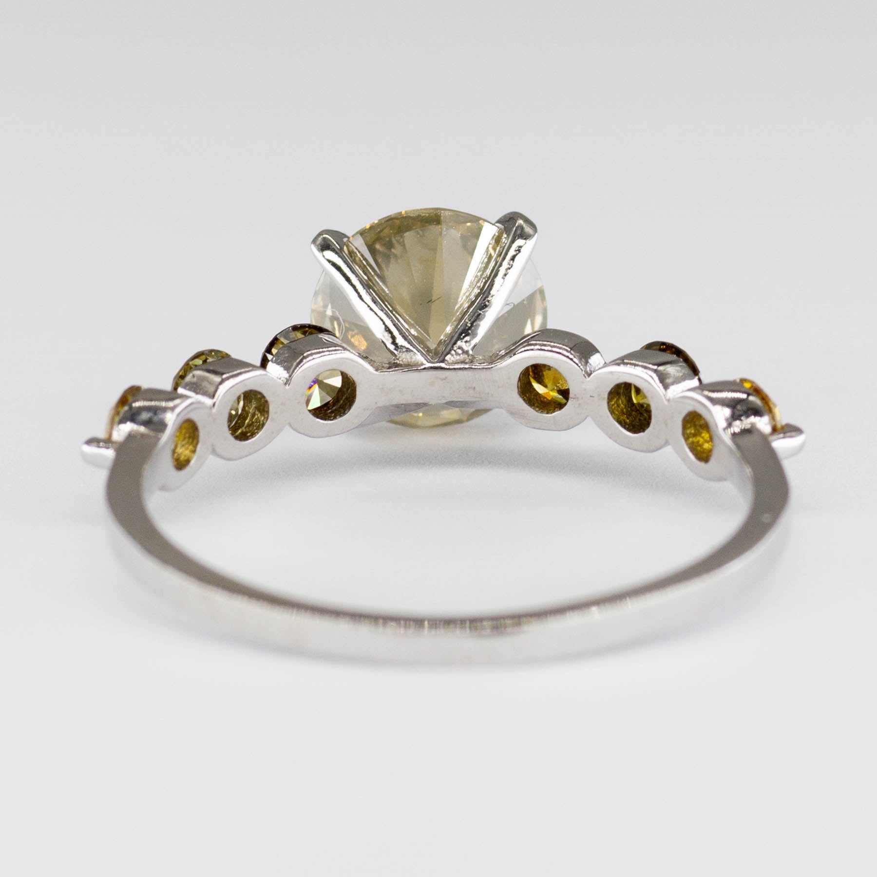 Seven Stone Yellow Diamond Ring | 1.71ctw | SZ 6.75 |