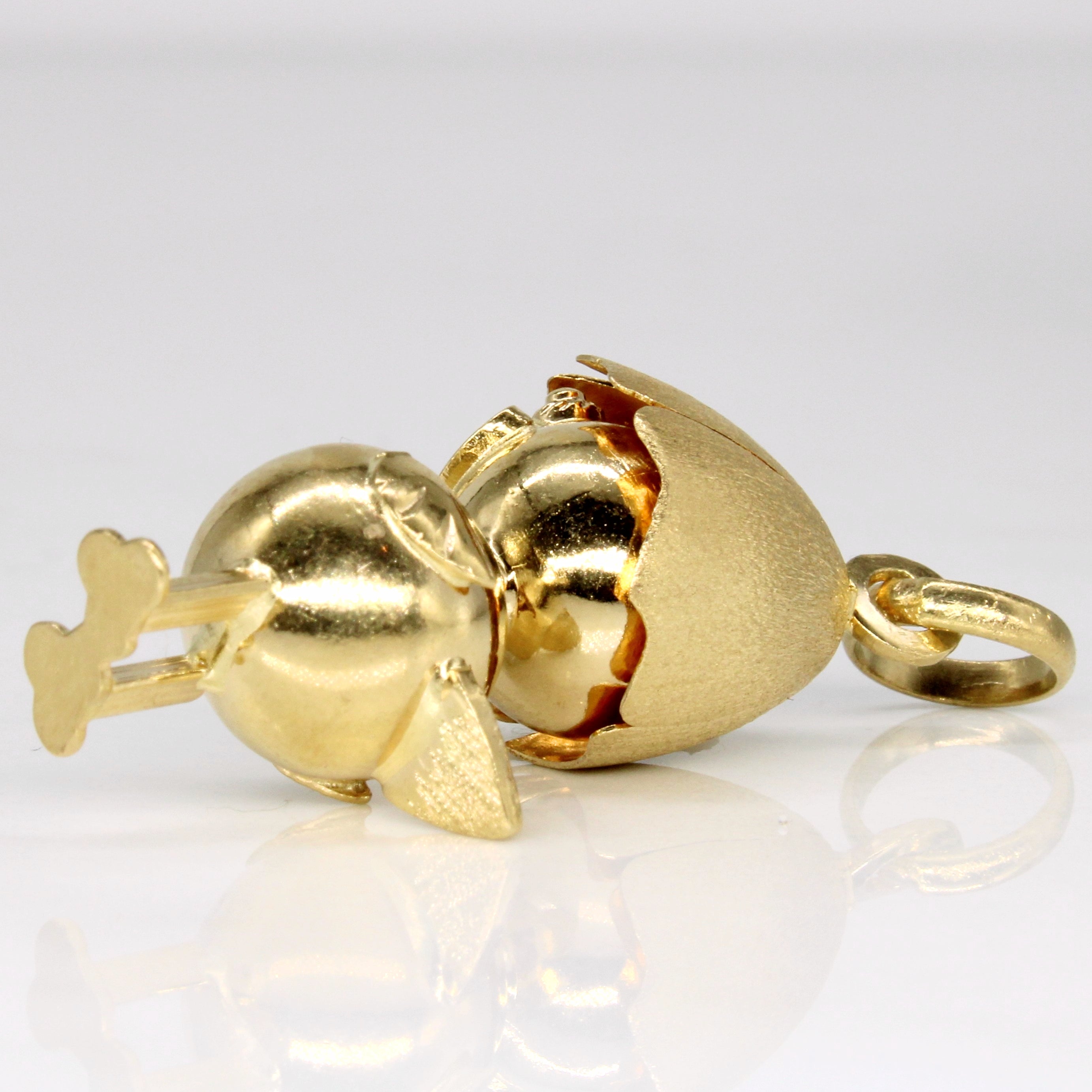 18k Yellow Gold Chick Charm
