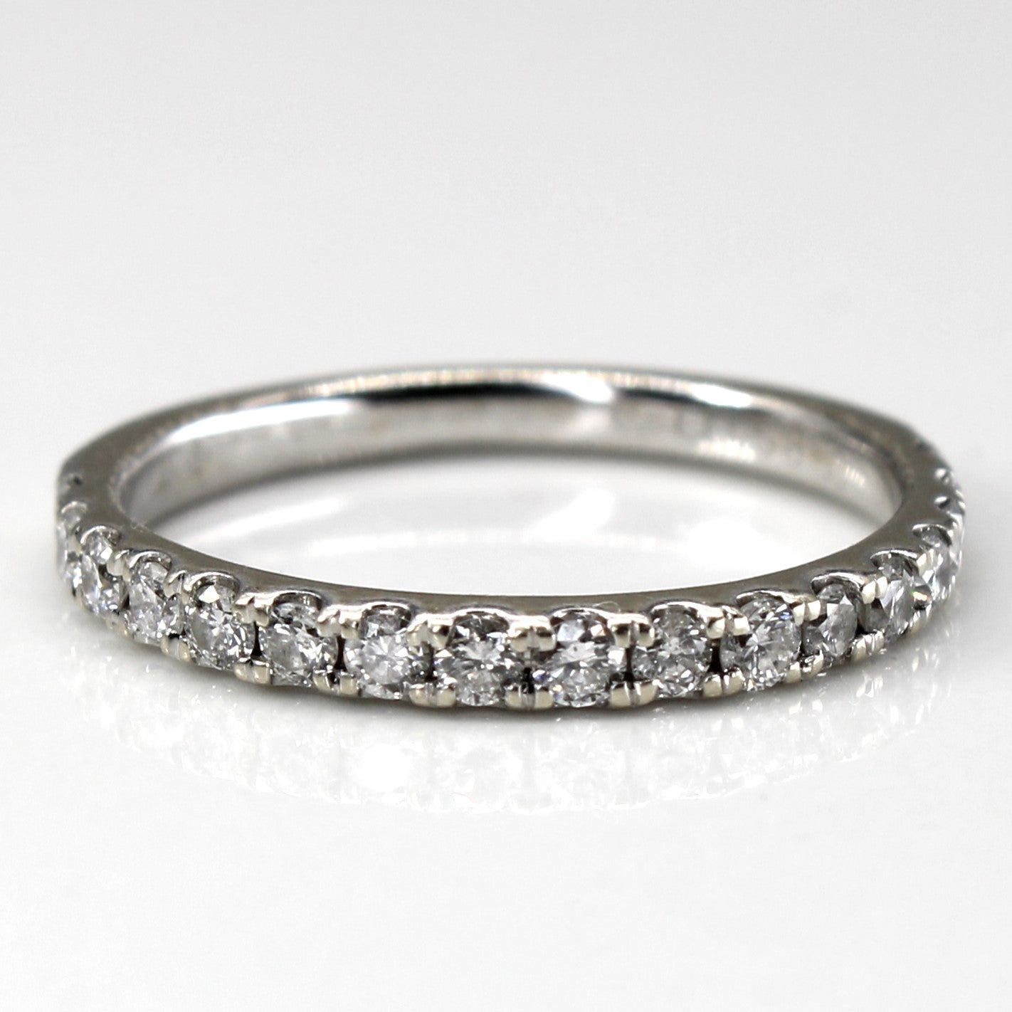 Pave Diamond Semi Eternity Ring | 0.30ctw | SZ 4.5 |