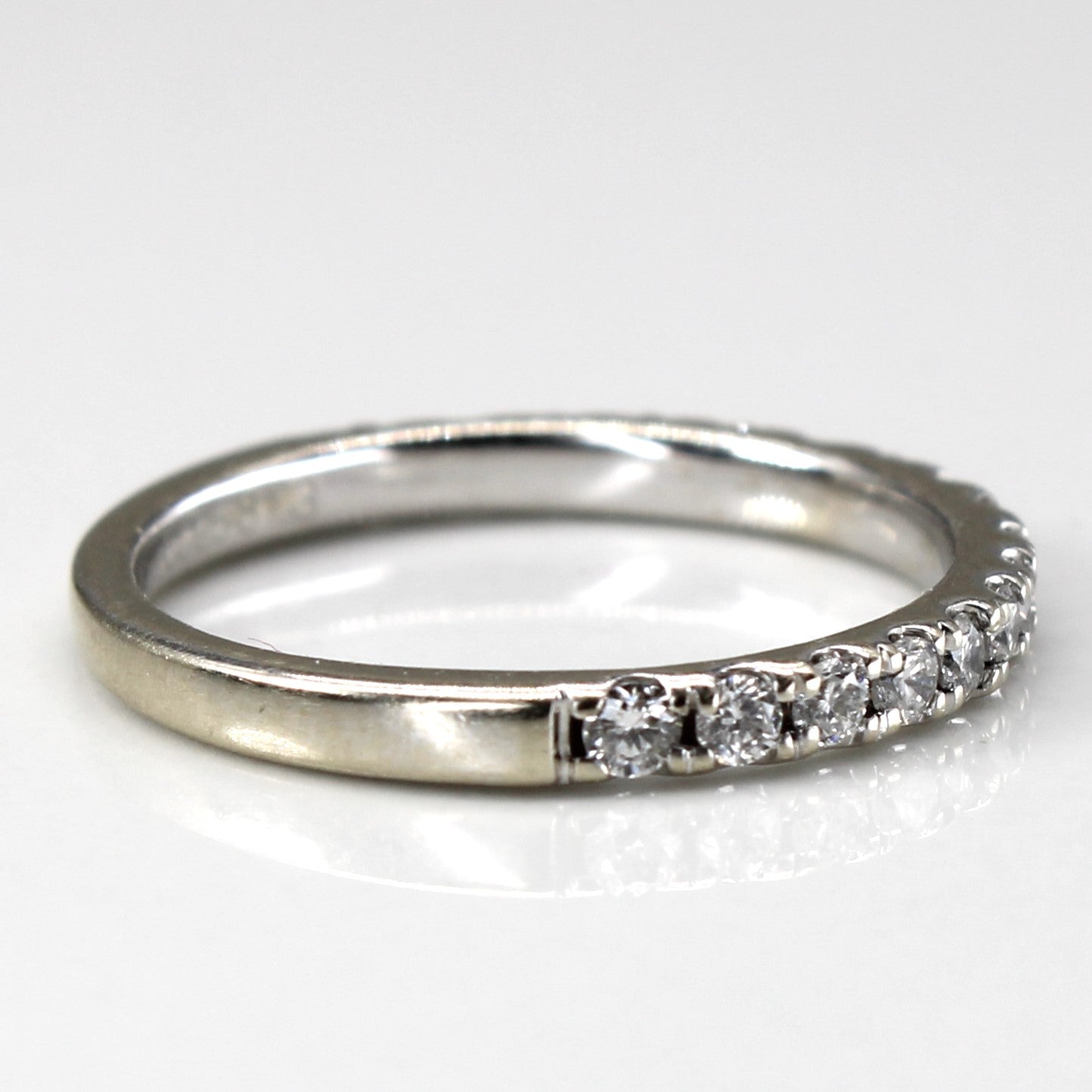 Pave Diamond Semi Eternity Ring | 0.30ctw | SZ 4.5 |