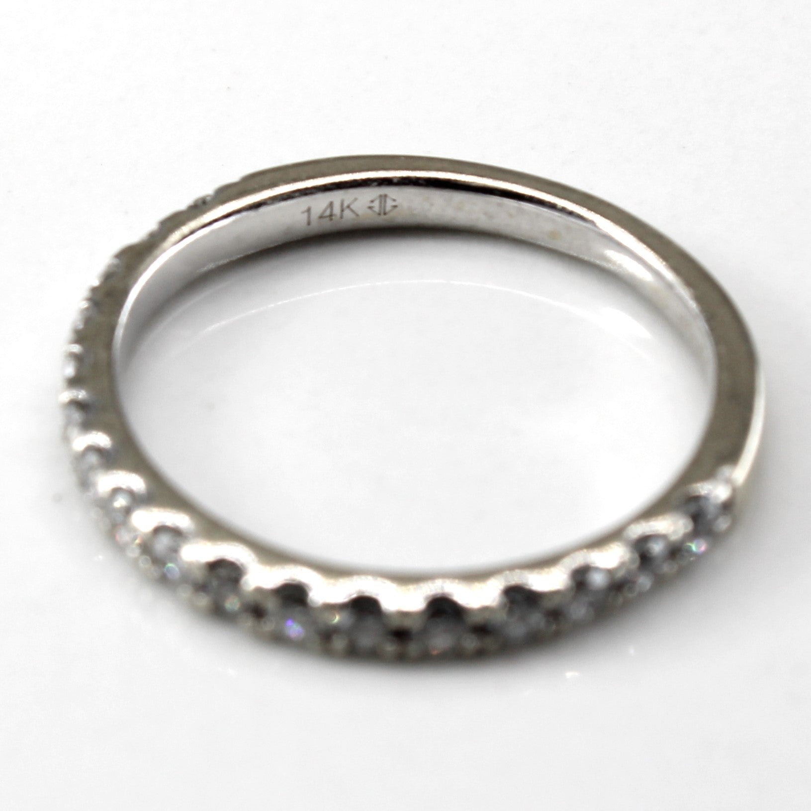 Pave Diamond Semi Eternity Ring | 0.30ctw | SZ 4.5 |