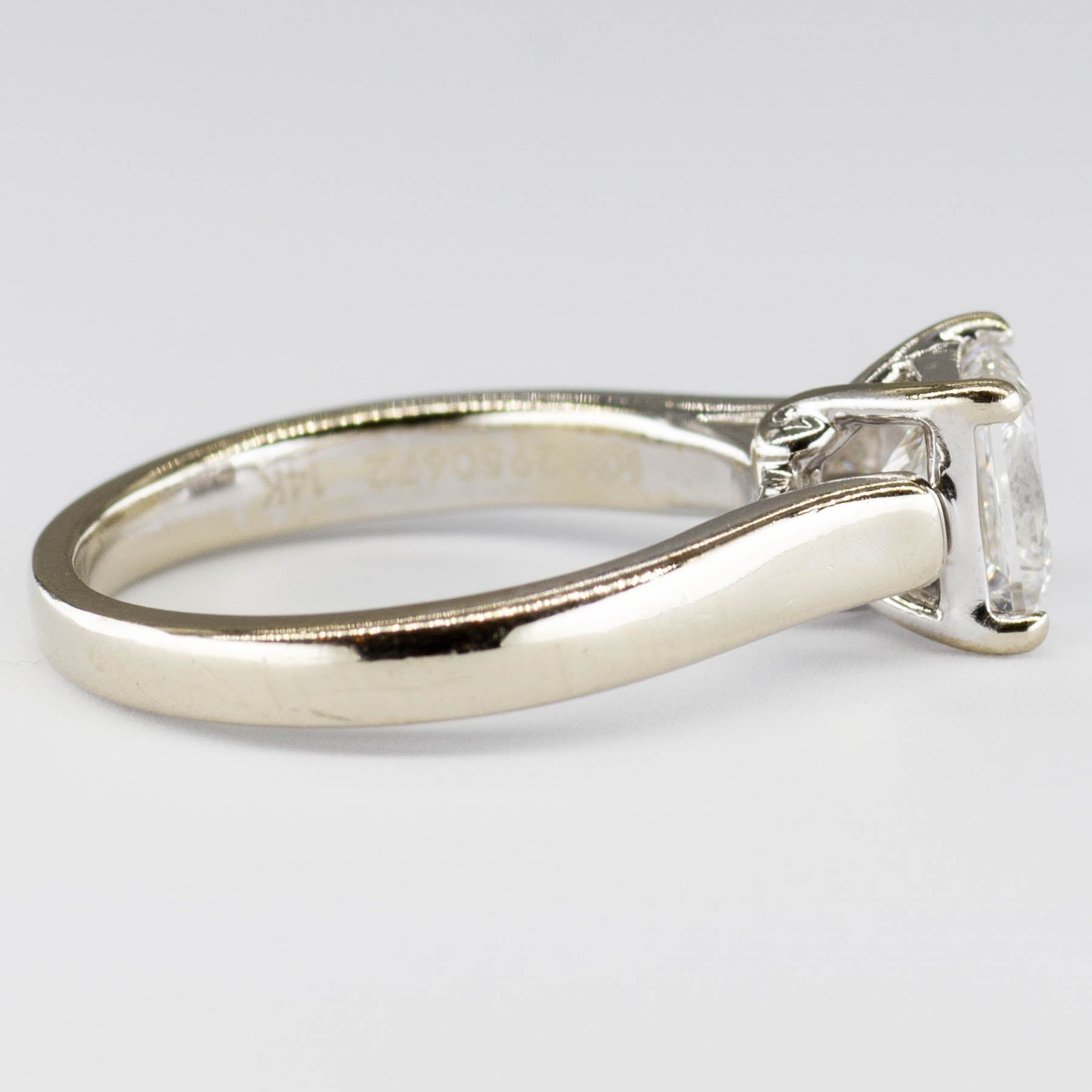 Solitaire Princess GIA Certified Diamond Engagement Ring | 1.04ct | VS1 H | SZ 4.25 |