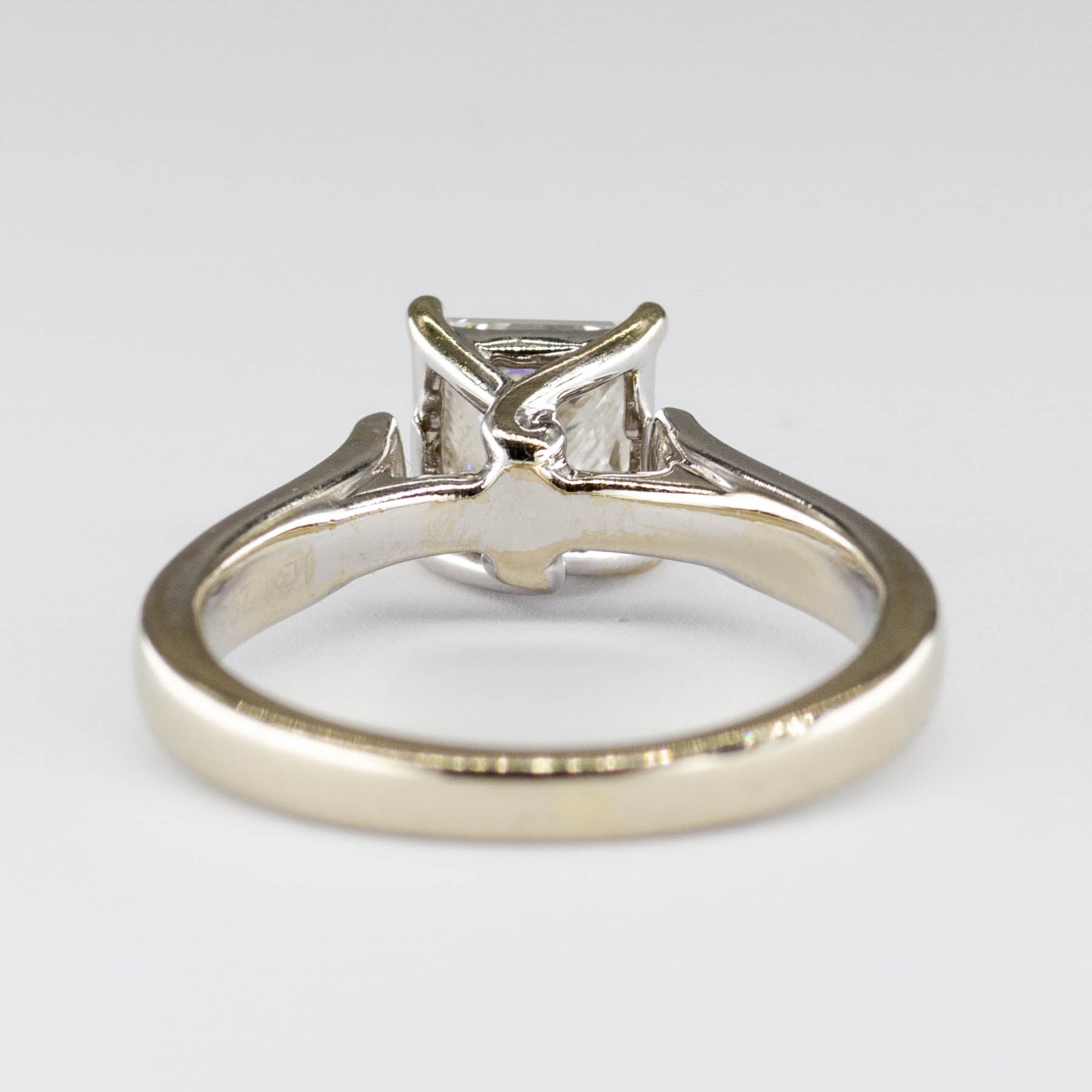 Solitaire Princess GIA Certified Diamond Engagement Ring | 1.04ct | VS1 H | SZ 4.25 |