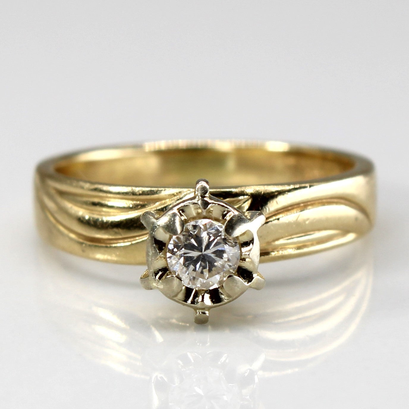 High Set Diamond Ring | 0.12ct | SZ 3.75 |