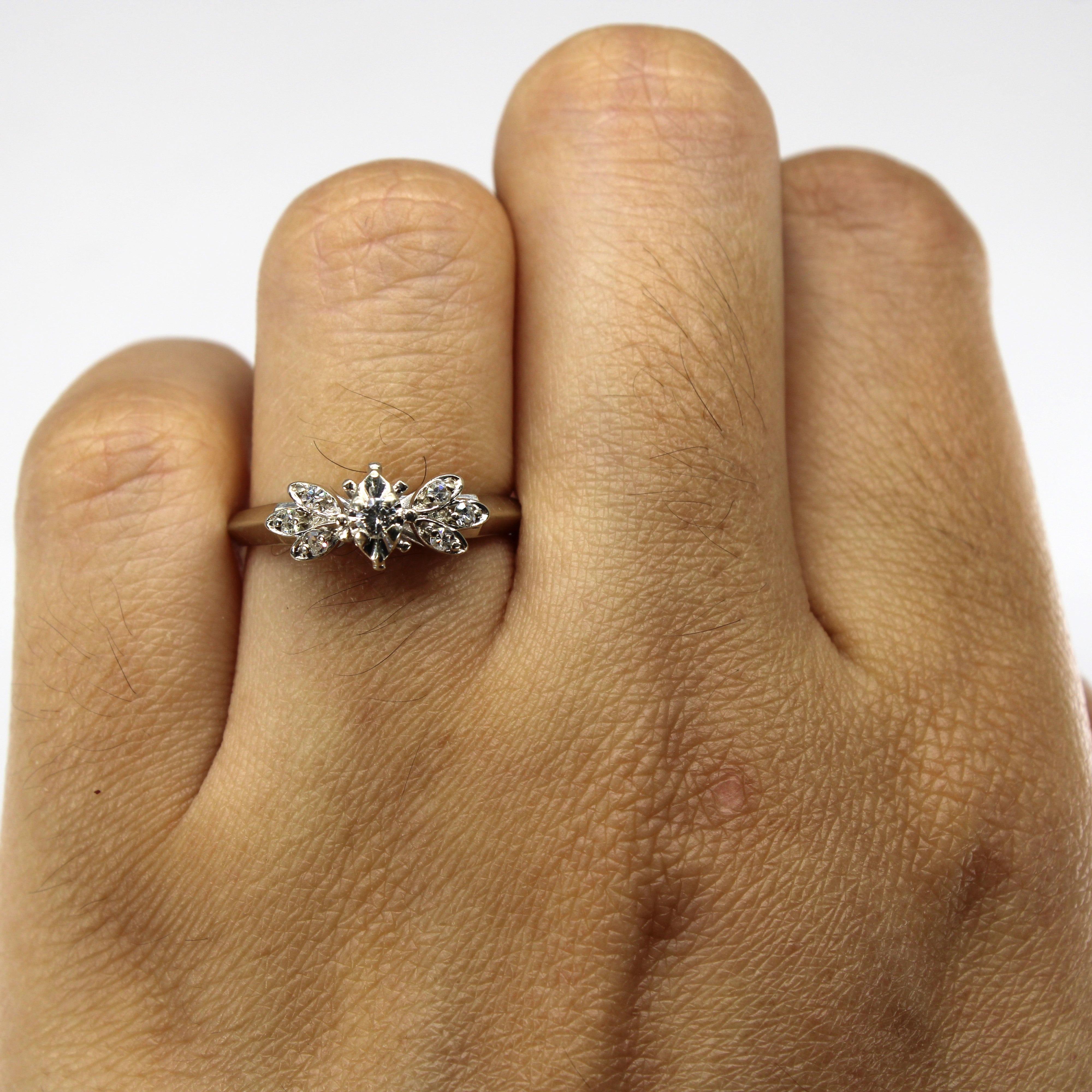 High Set Cluster Diamond Ring | 0.11ctw | SZ 6 |