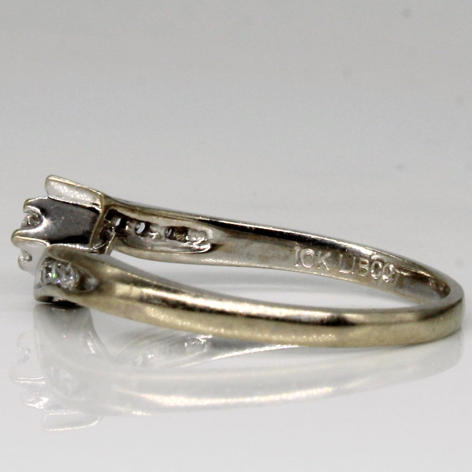 Diamond Cross Over Ring | 0.13ctw | SZ 6.75 |