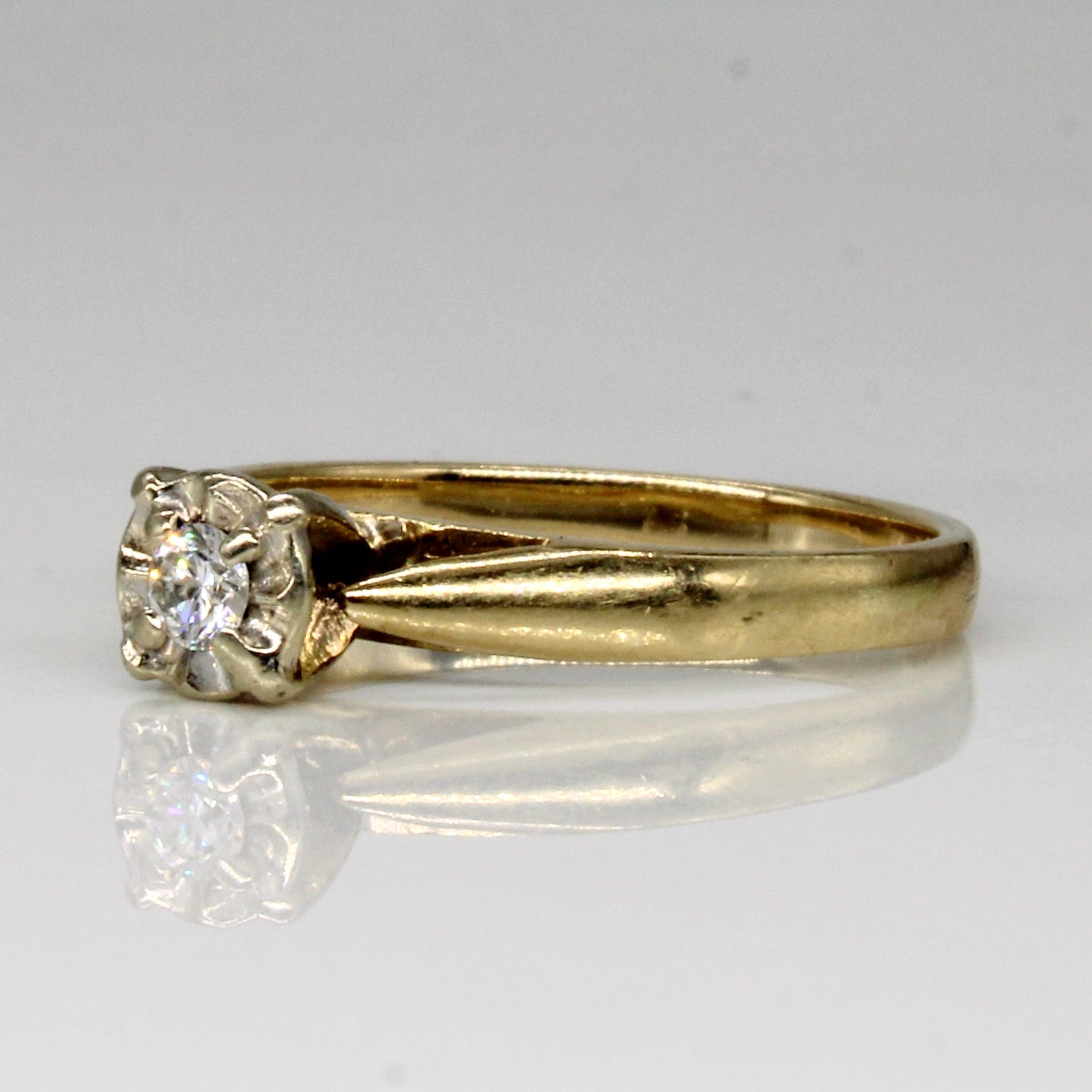 Illusion Set Diamond Ring | 0.08ct | SZ 6.5 |