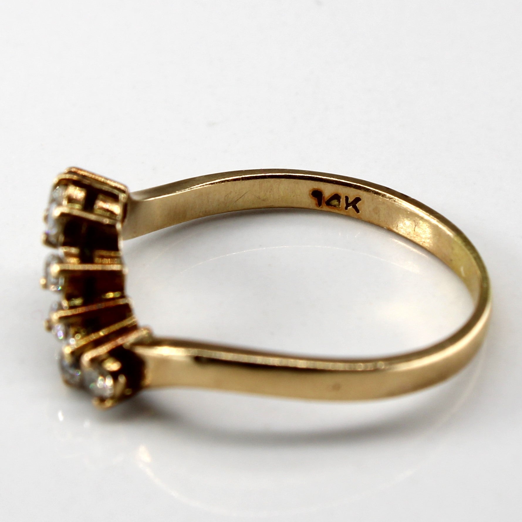 Diamond Wave Gold Ring | 0.14ctw | SZ 8.25 |