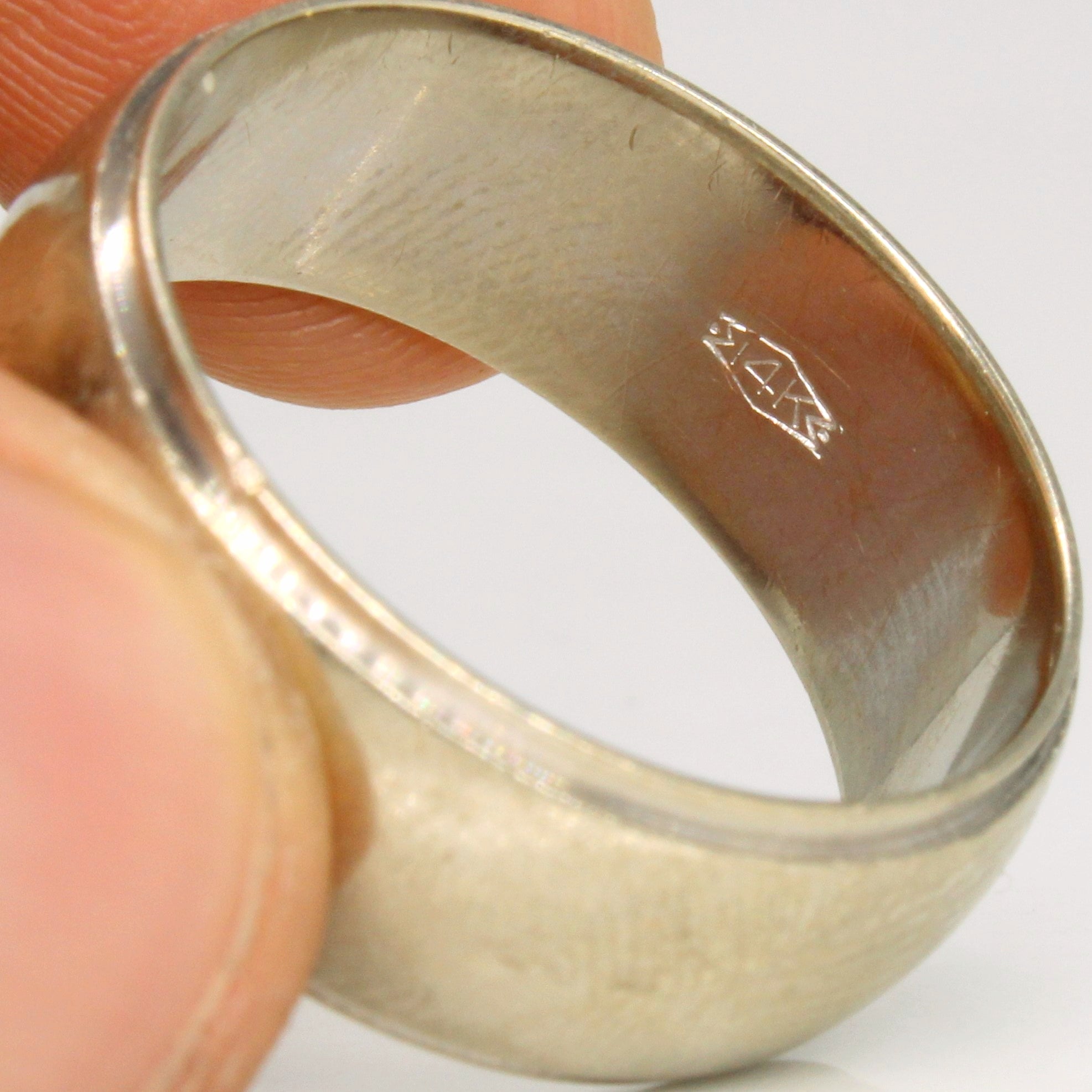 14k White Gold Wide Band | SZ 11 |