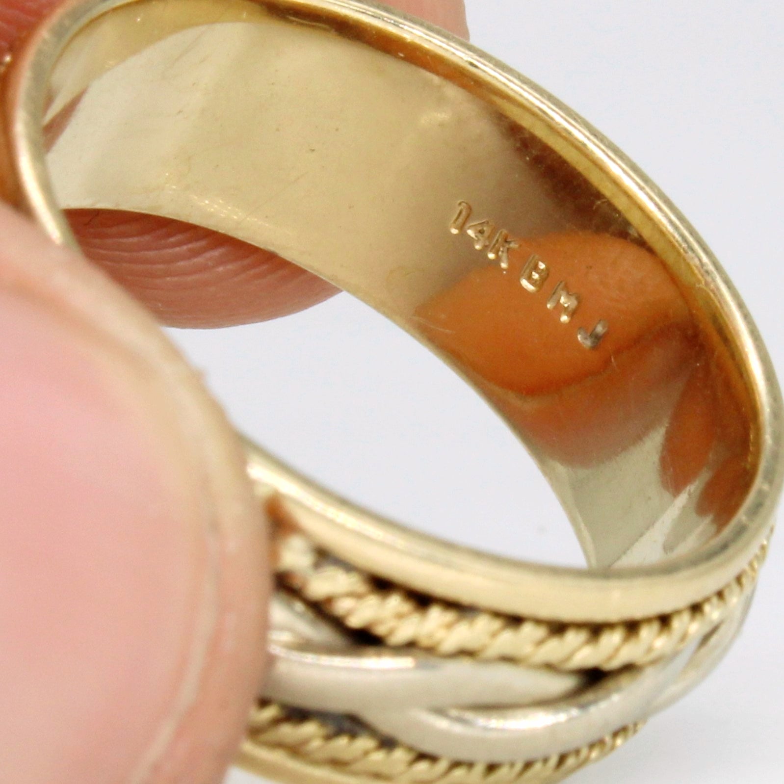 14k Two Tone Gold Ring | SZ 8.75 |