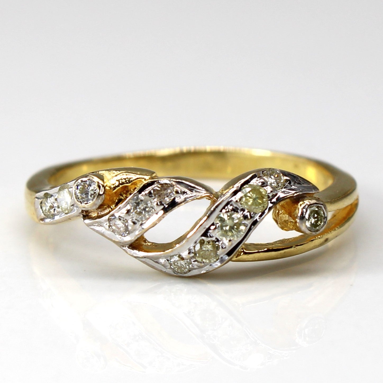Bypass Diamond Ring | 0.09ctw | SZ 5.25 |