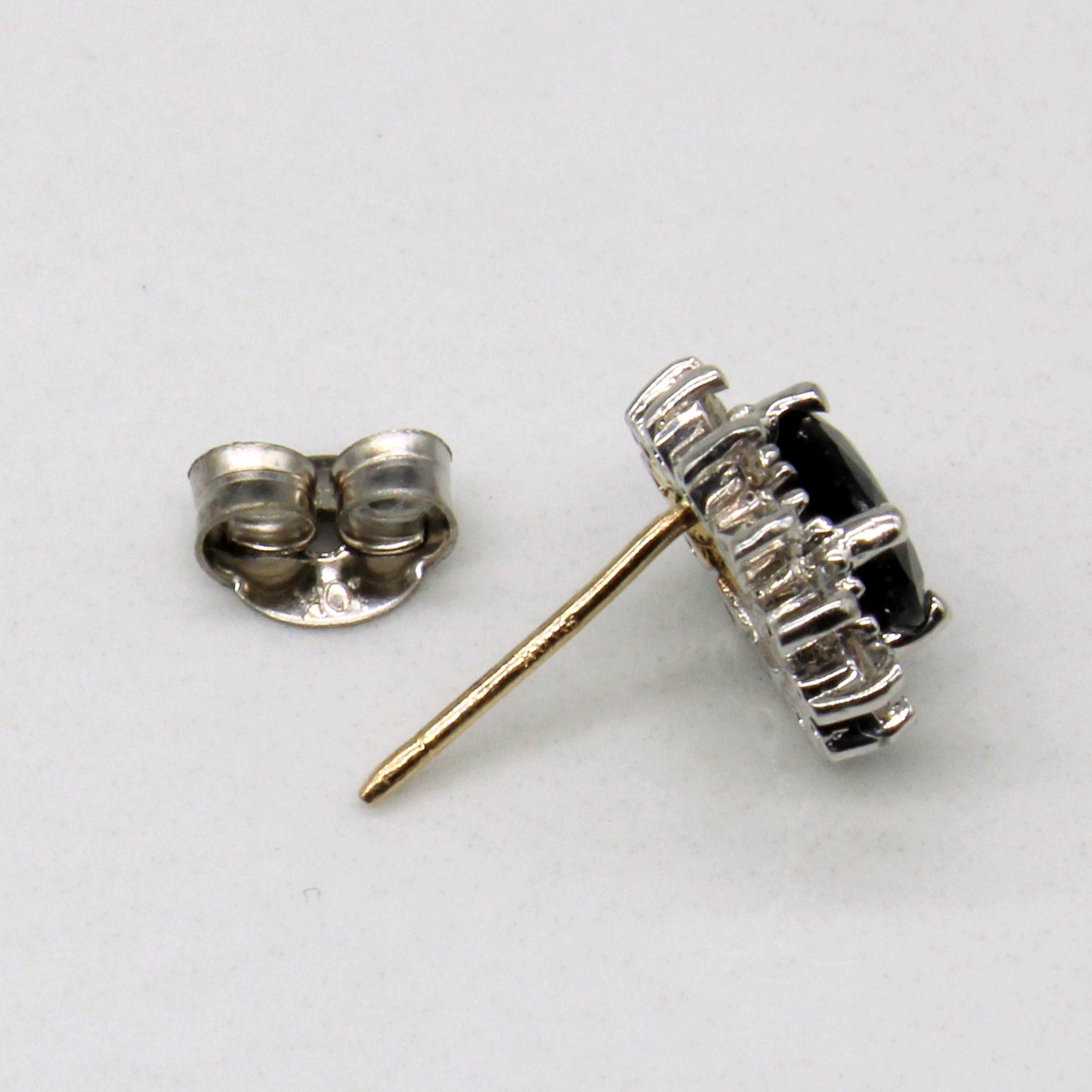 Sapphire & Diamond Earrings | 1.20ctw, 0.24ctw |