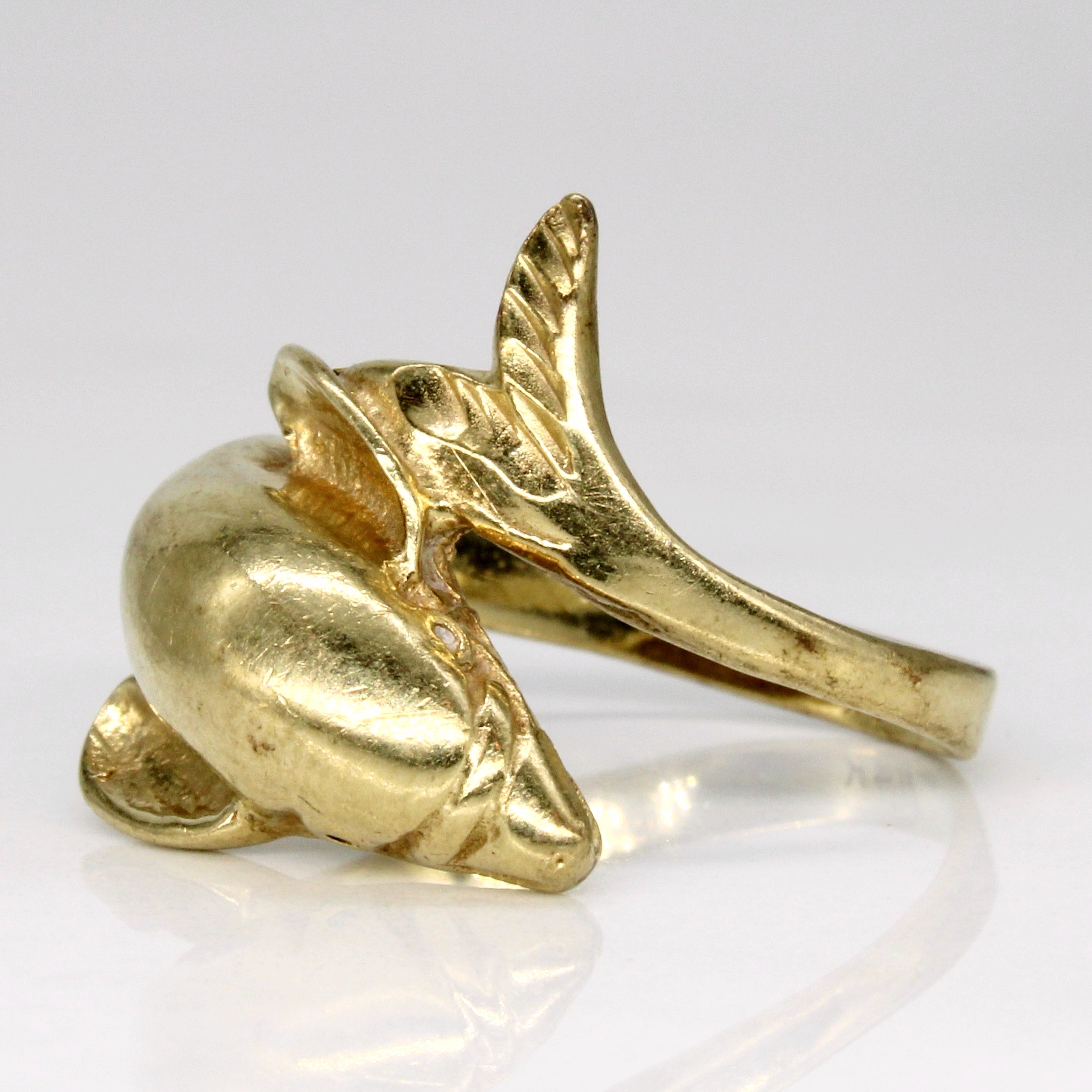 14k Yellow Gold Dolphin Ring | SZ 7 |