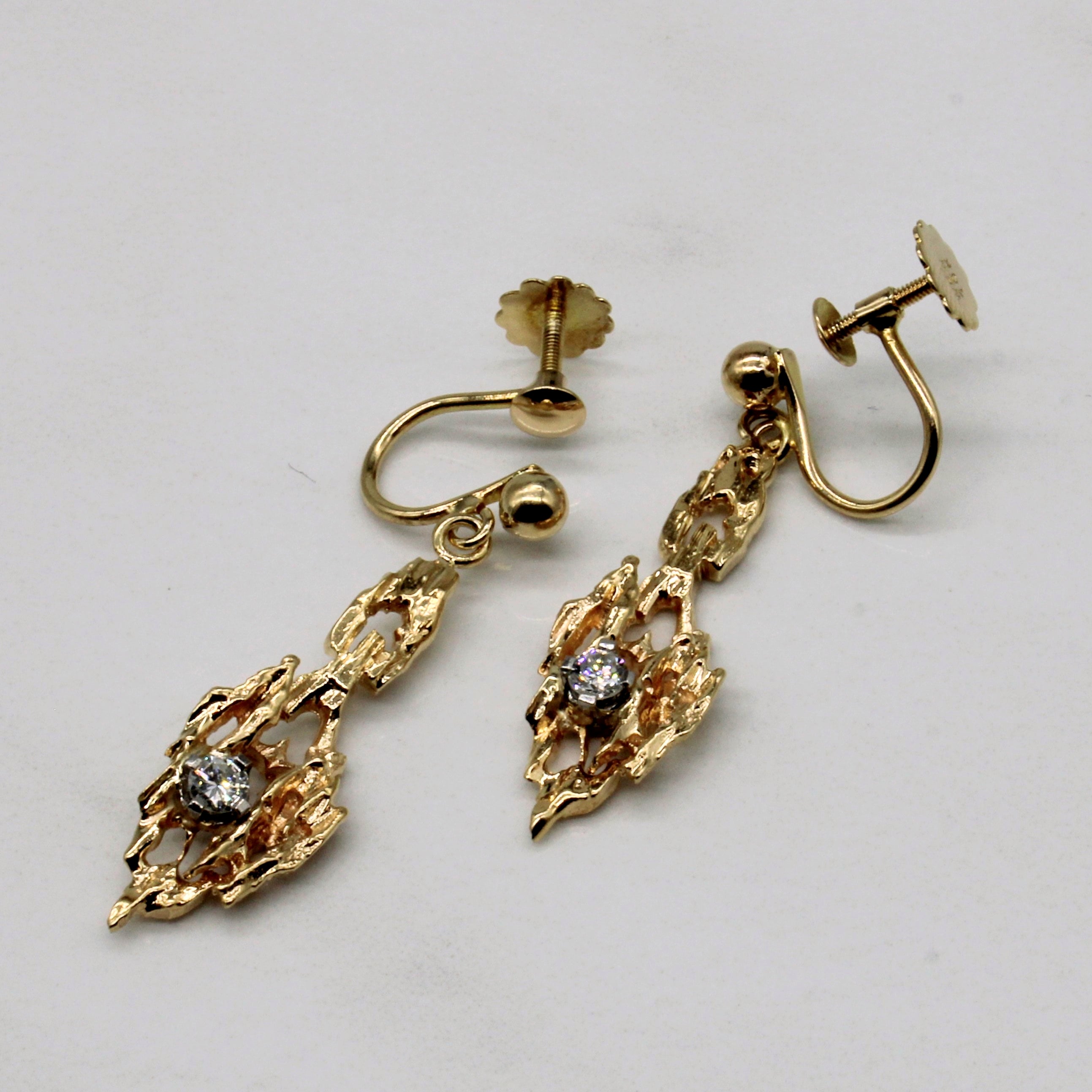 Diamond Clip On Earrings | 0.18ctw |