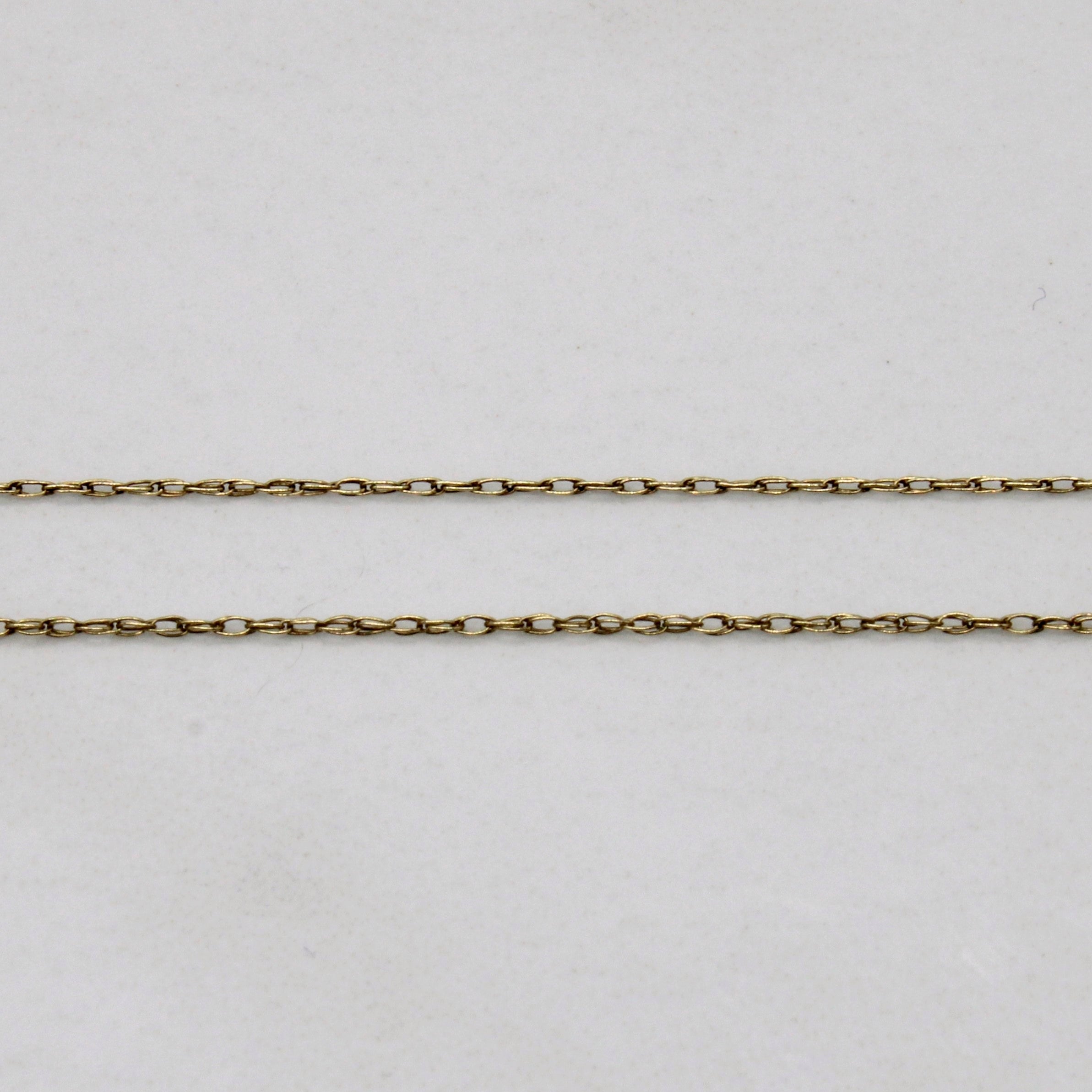 Pendentif et collier en diamants | 0,51 ct | 50,8 cm |