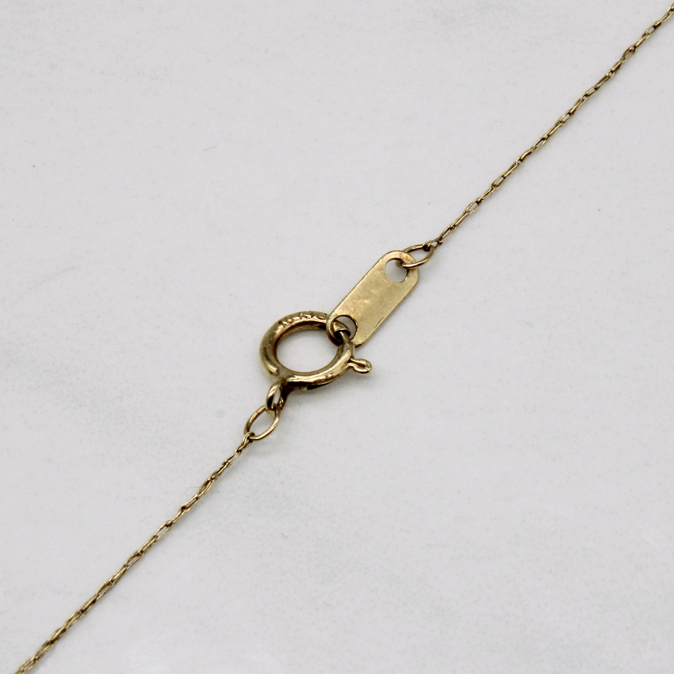 Pendentif et collier en diamants | 0,51 ct | 50,8 cm |