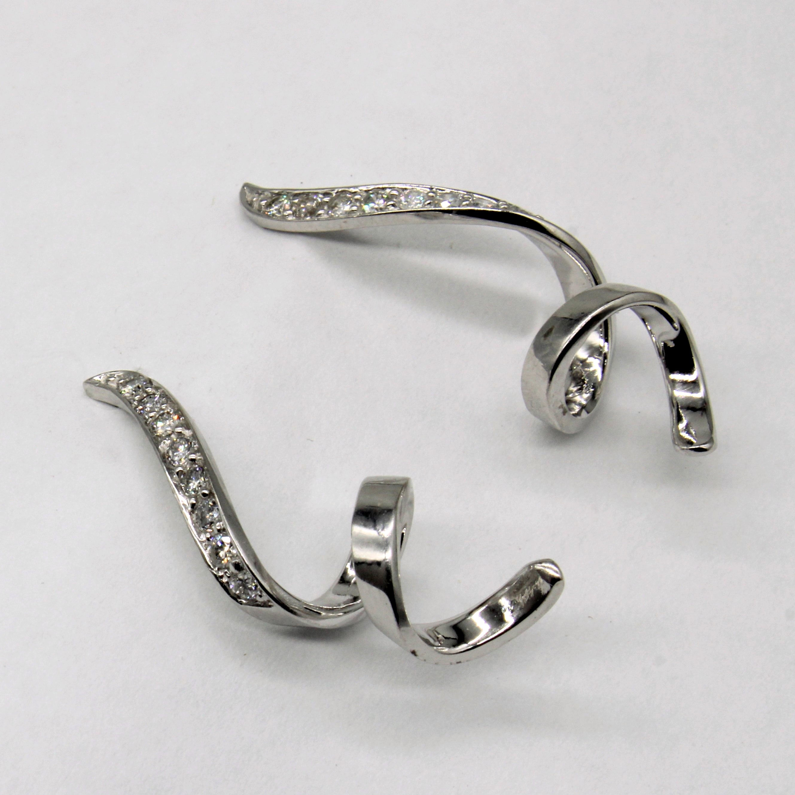 Diamond Spiral Earrings | 0.12ctw |