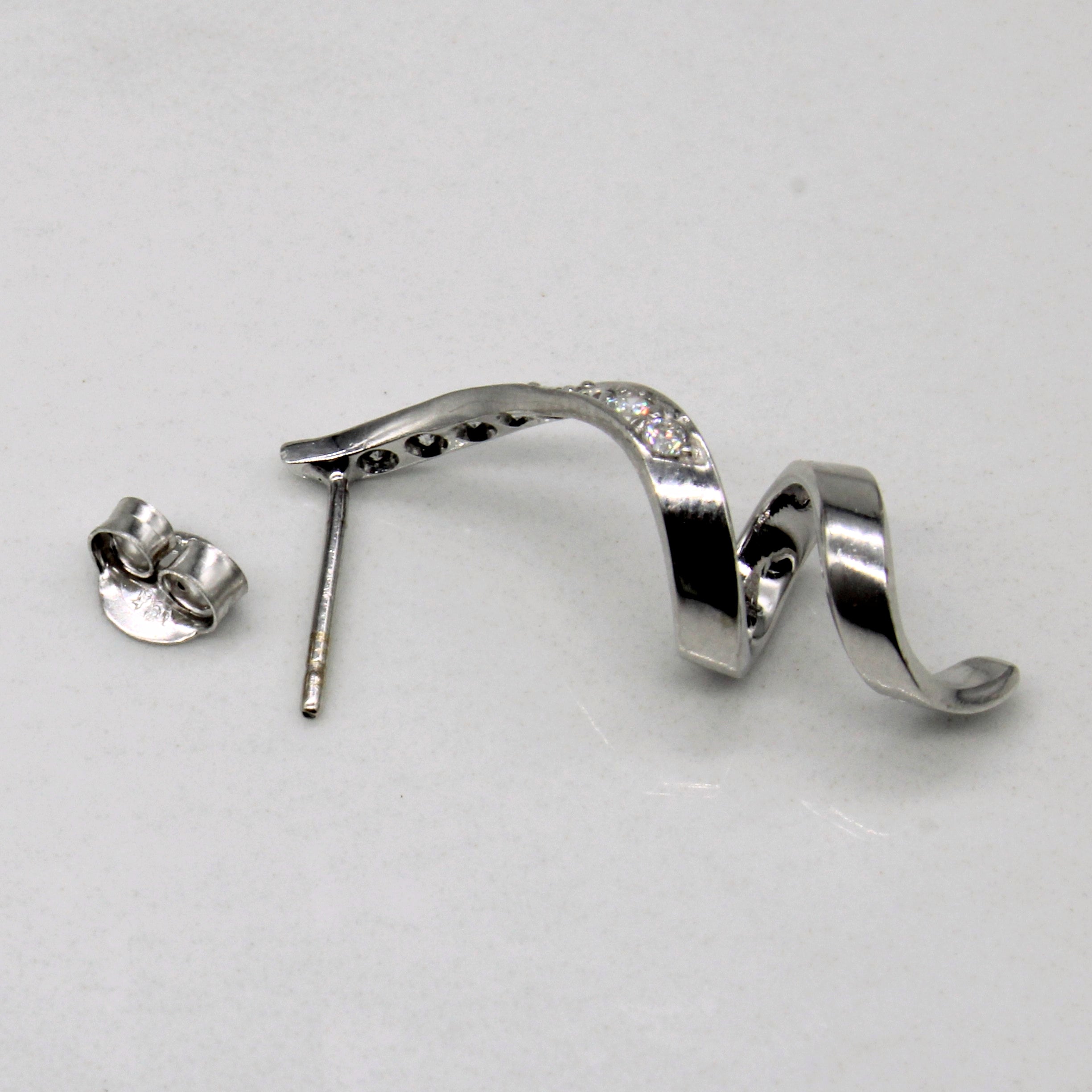 Diamond Spiral Earrings | 0.12ctw |