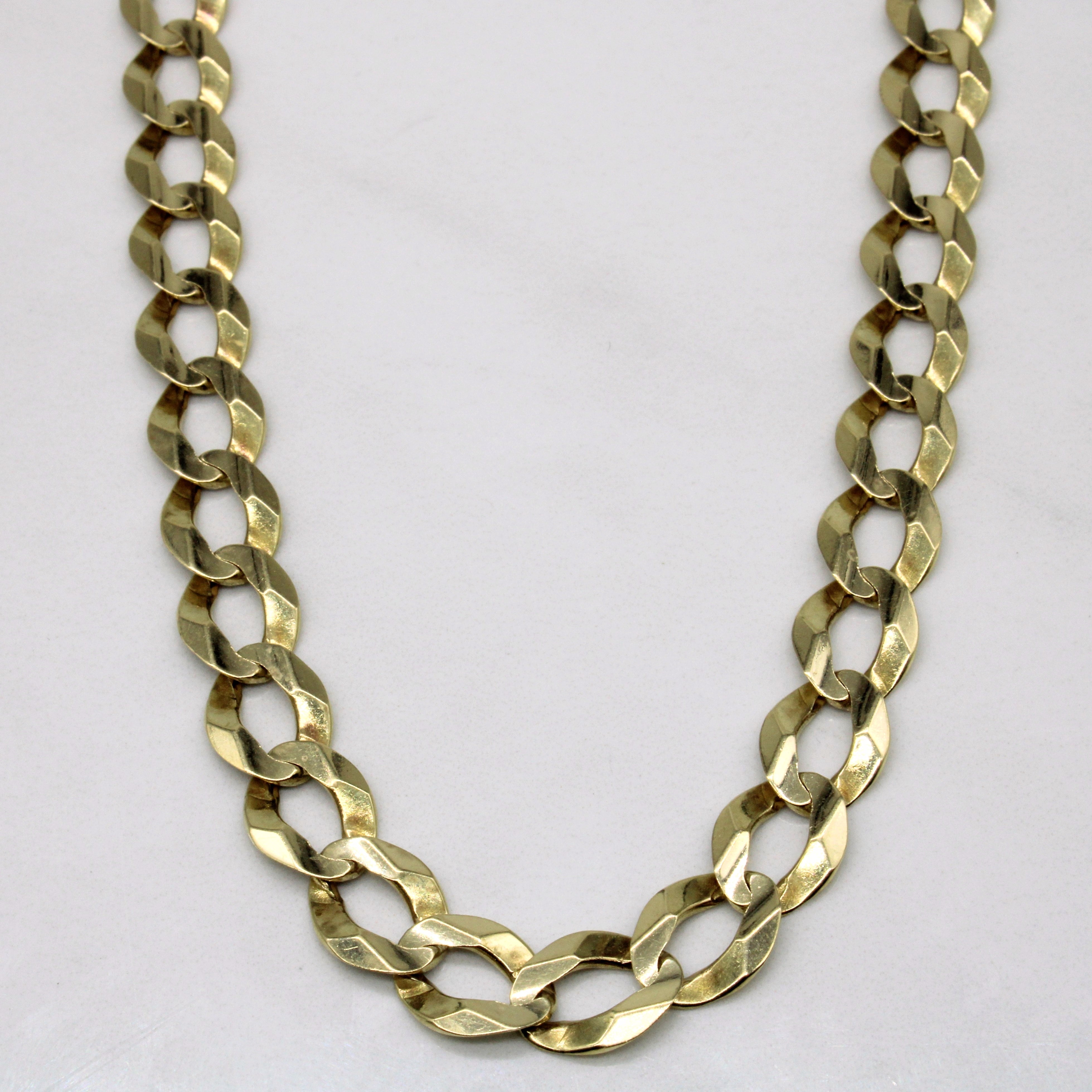 10k Yellow Gold Cuban Link Chain | 25" |