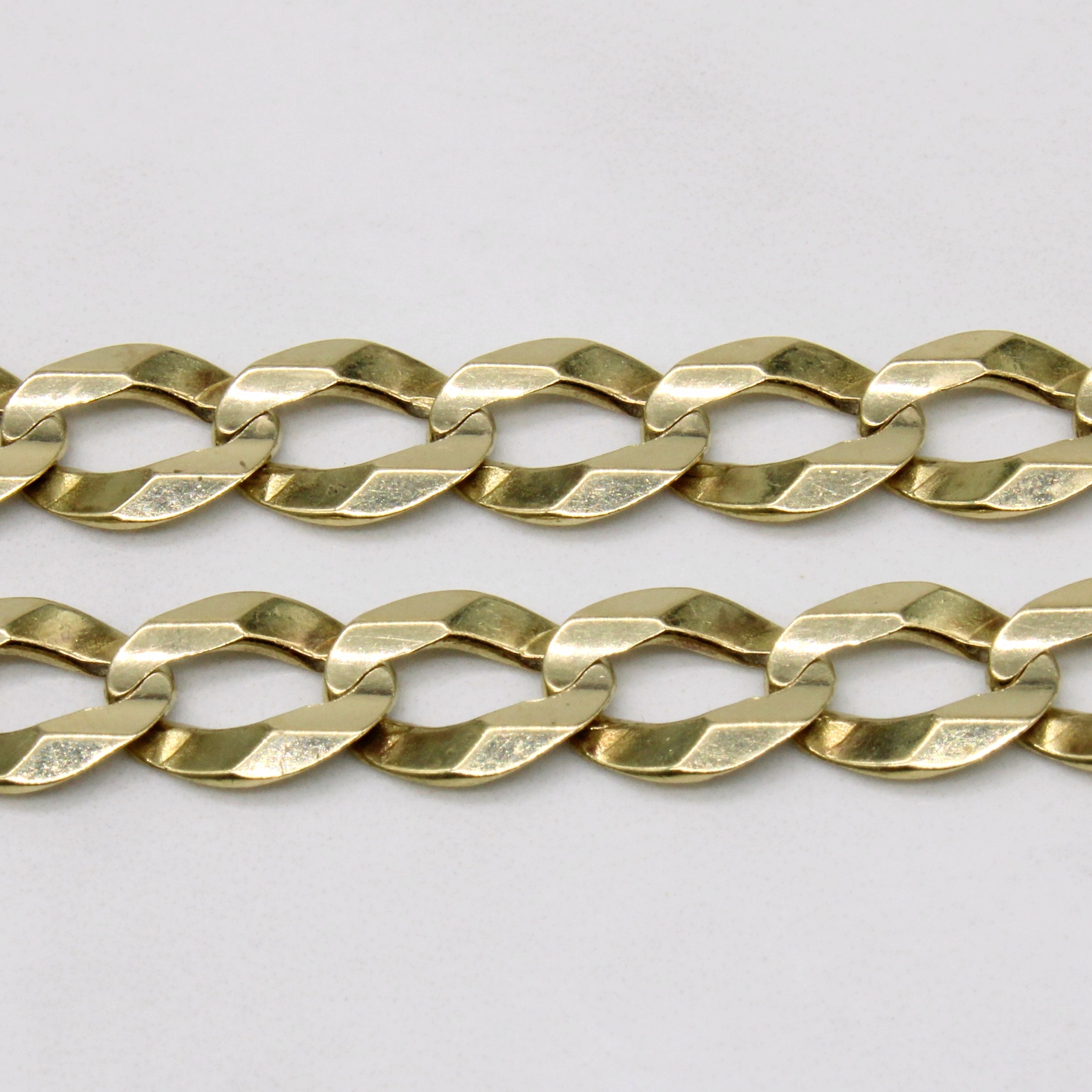 10k Yellow Gold Cuban Link Chain | 25" |