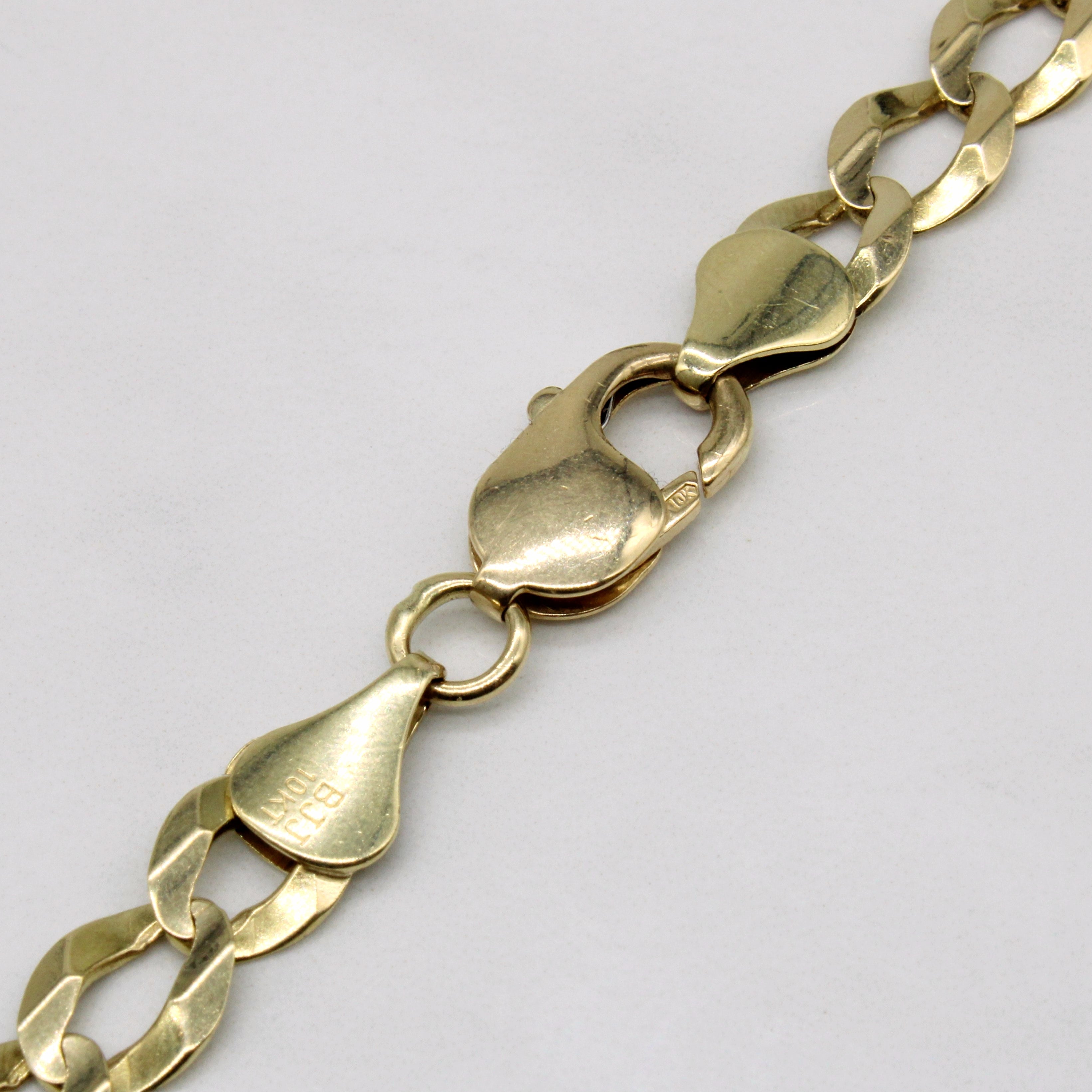 10k Yellow Gold Cuban Link Chain | 25" |