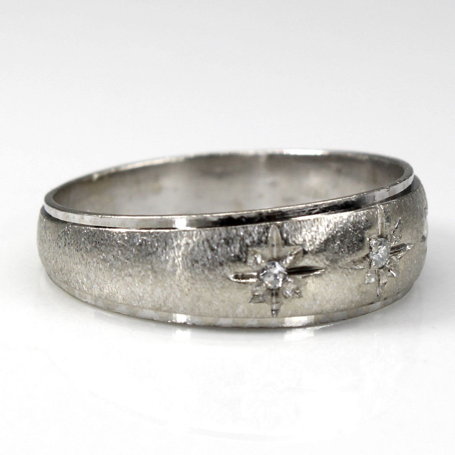 Bague trois diamants Starburst | 0,03 ct au total | Taille 7,75 |