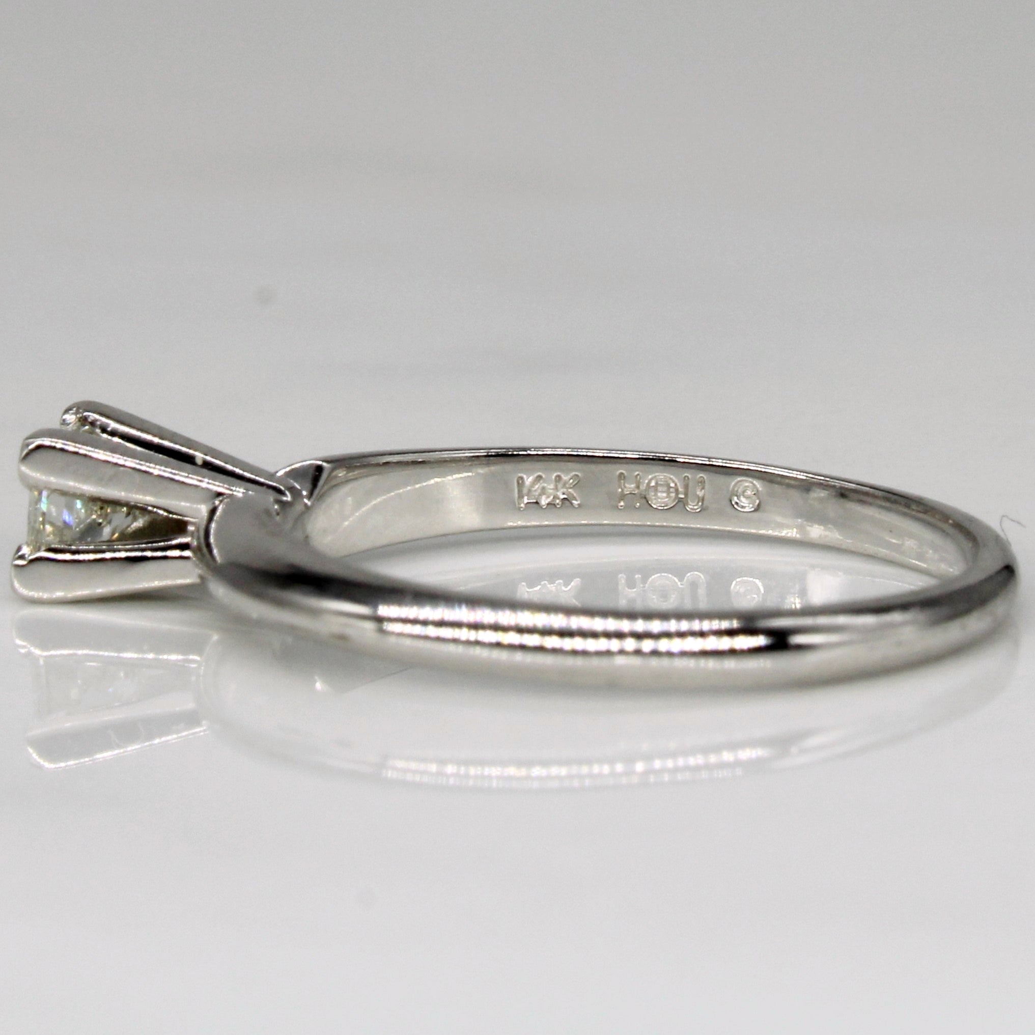Cathedral Set Diamond Engagement Ring | 0.25ct | SZ 5.25 |