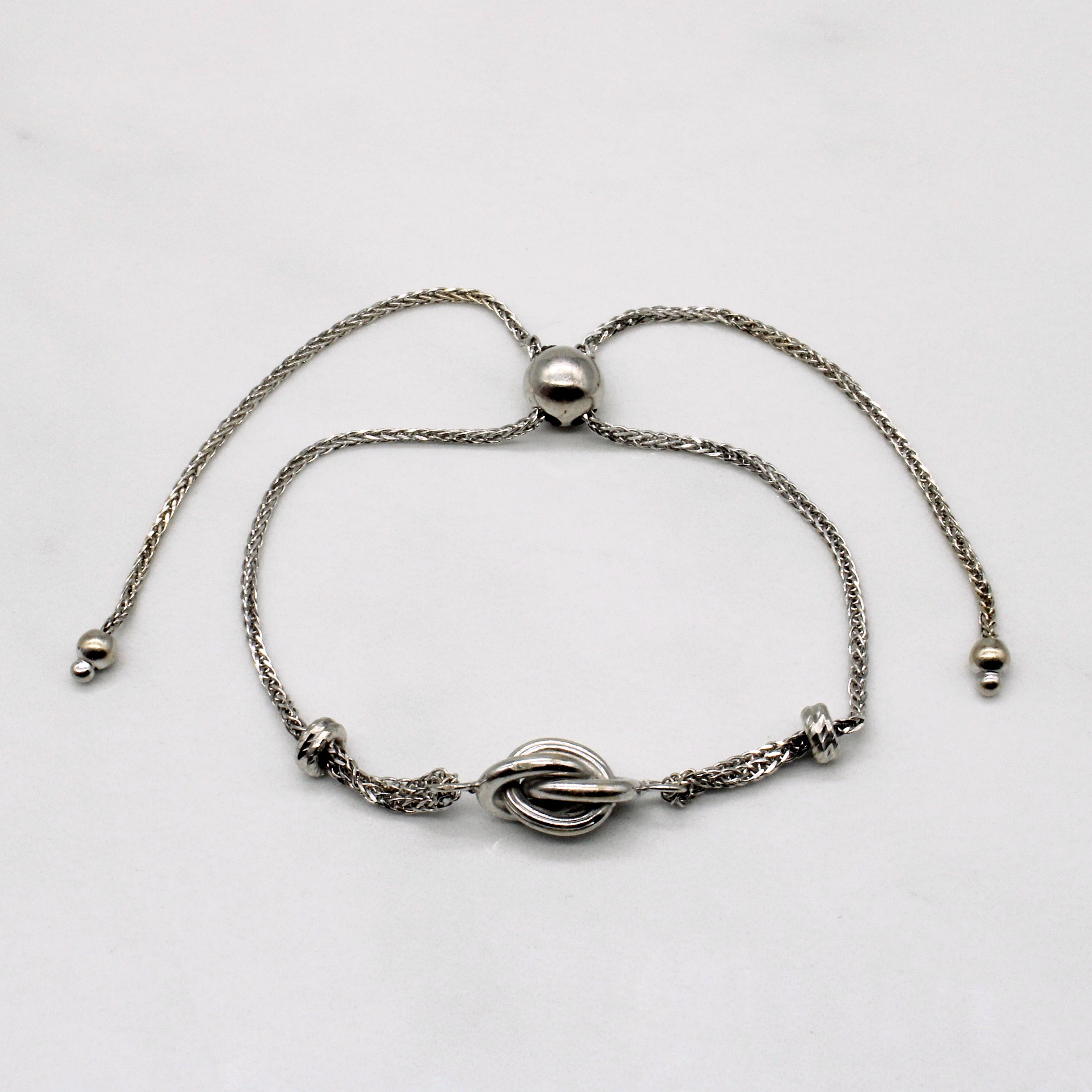 14k White Gold Bracelet | 10" |