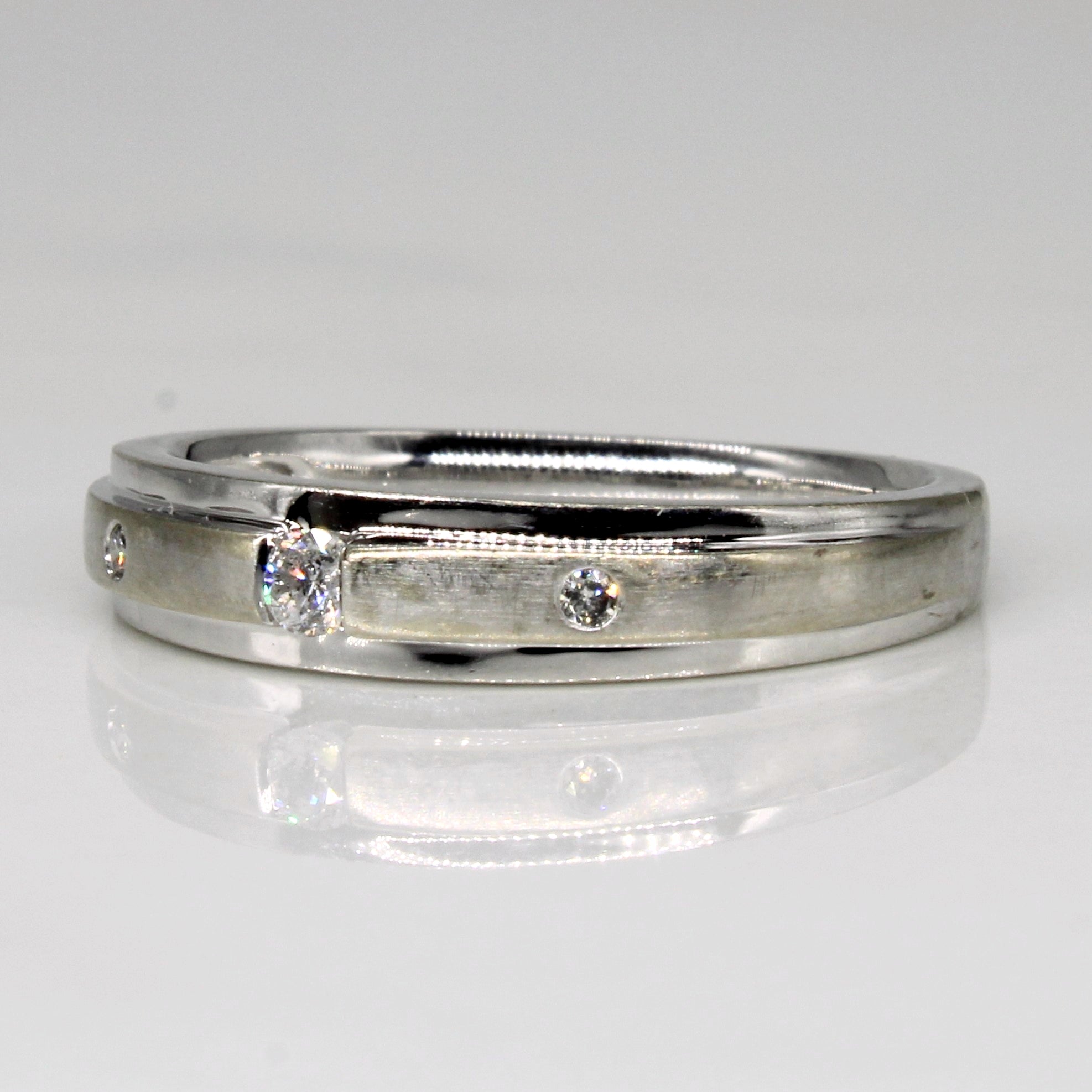 Three Stone Diamond Ring | 0.06ctw | SZ 6.75 |