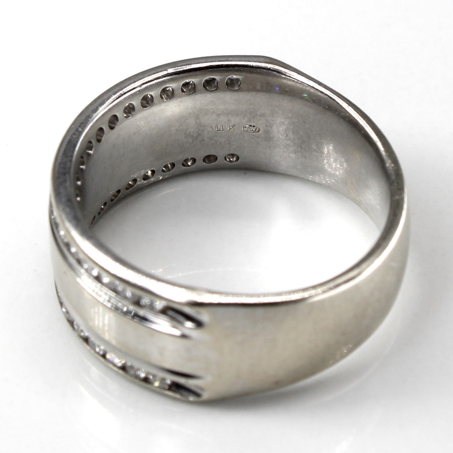 Double Row Channel Set Diamond Ring | 0.38ctw | SZ 7 |