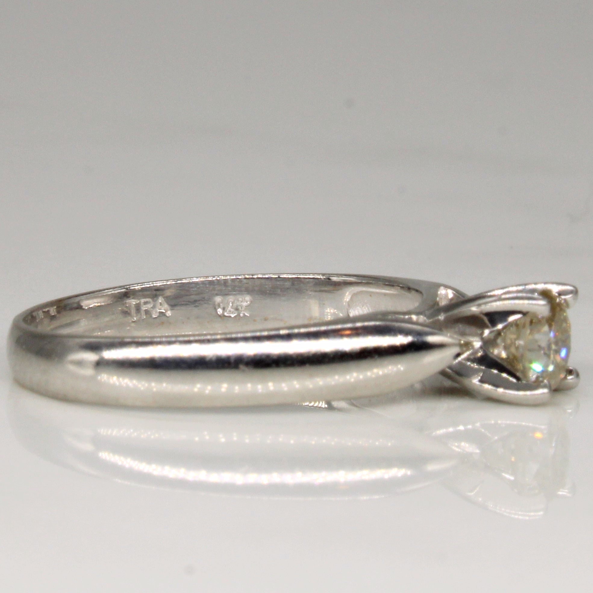 Bague sertie de diamants style cathédrale | 0,32 ct | Taille 6,75 |