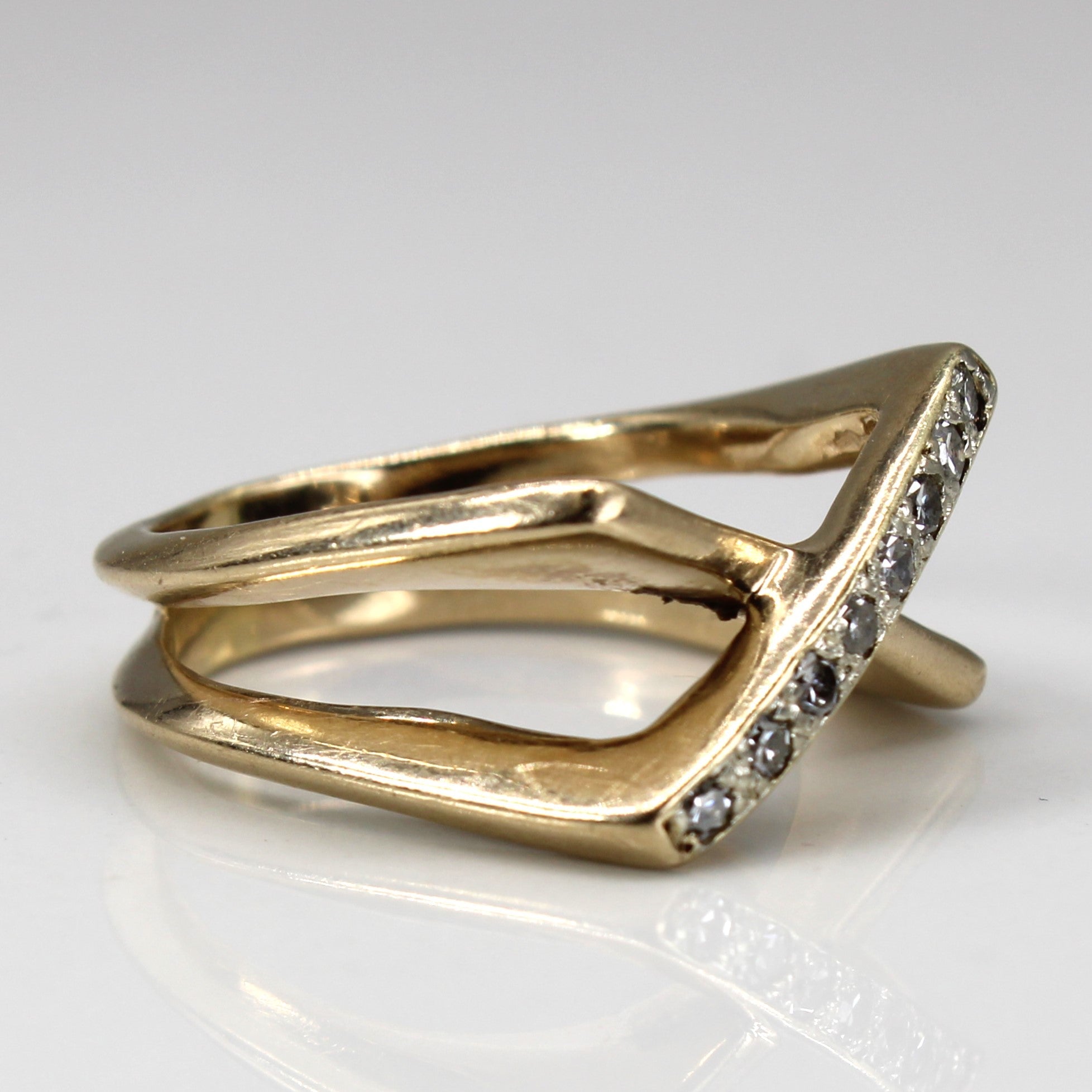 Crossover Diamond Ring | 0.16ctw | SZ 7.75 |