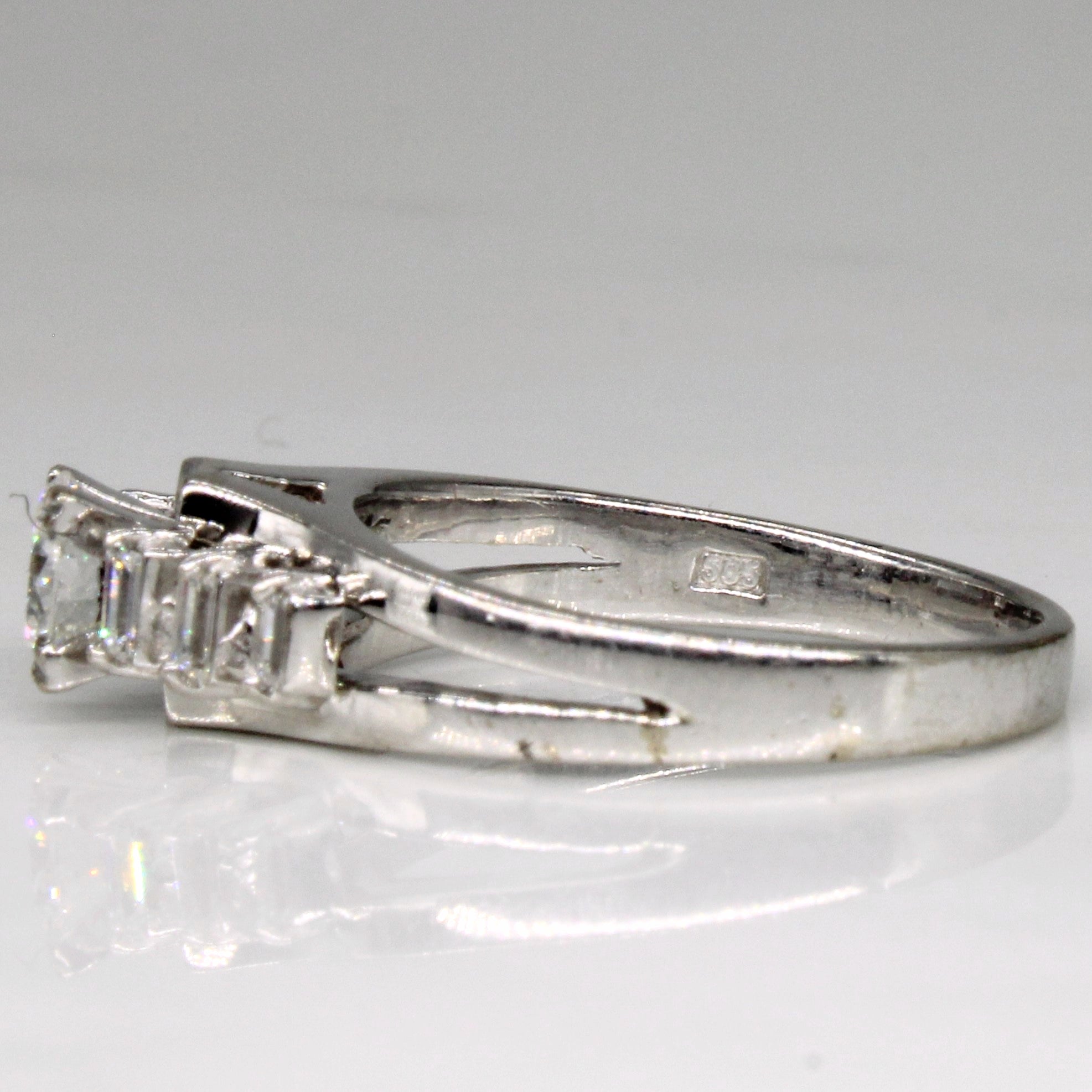 High Set Diamond Engagement Ring | 0.54ctw | SZ 5.5 |