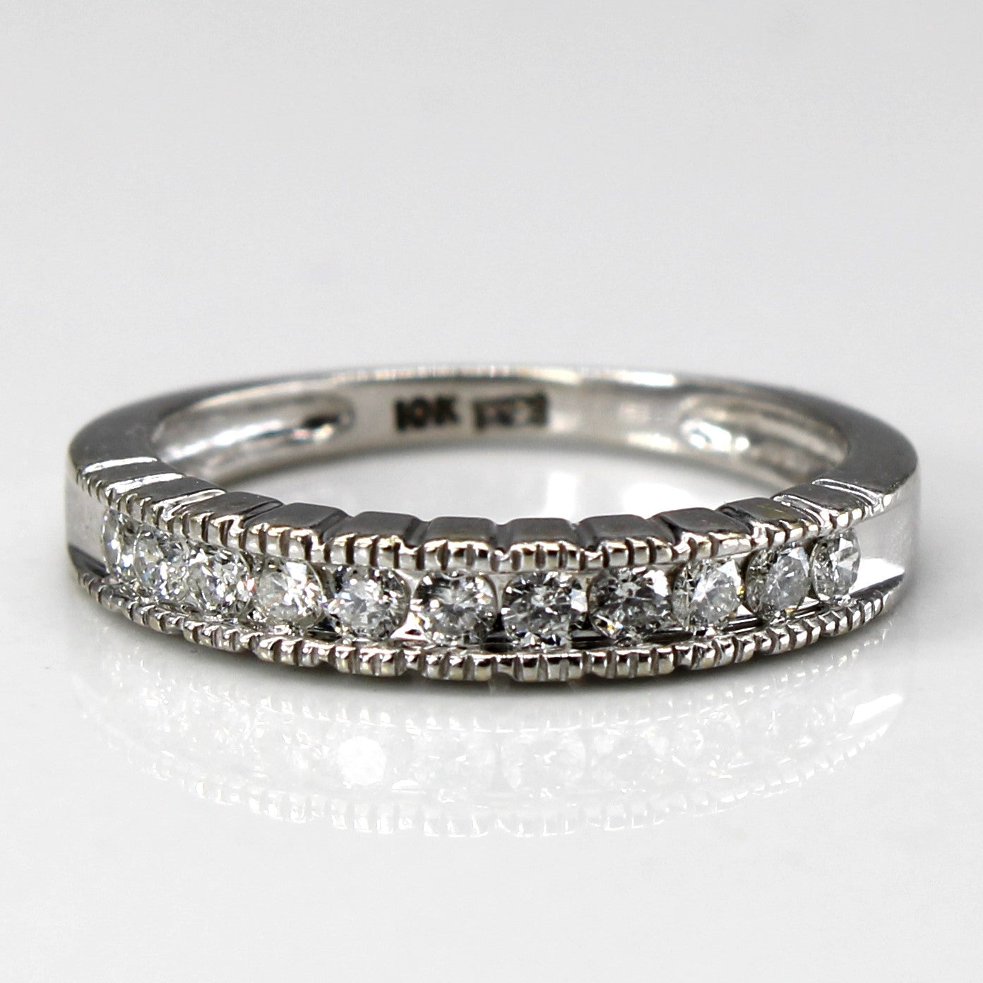 Channel Set Diamond Semi Eternity Band | 0.25ctw | SZ 4.5 |