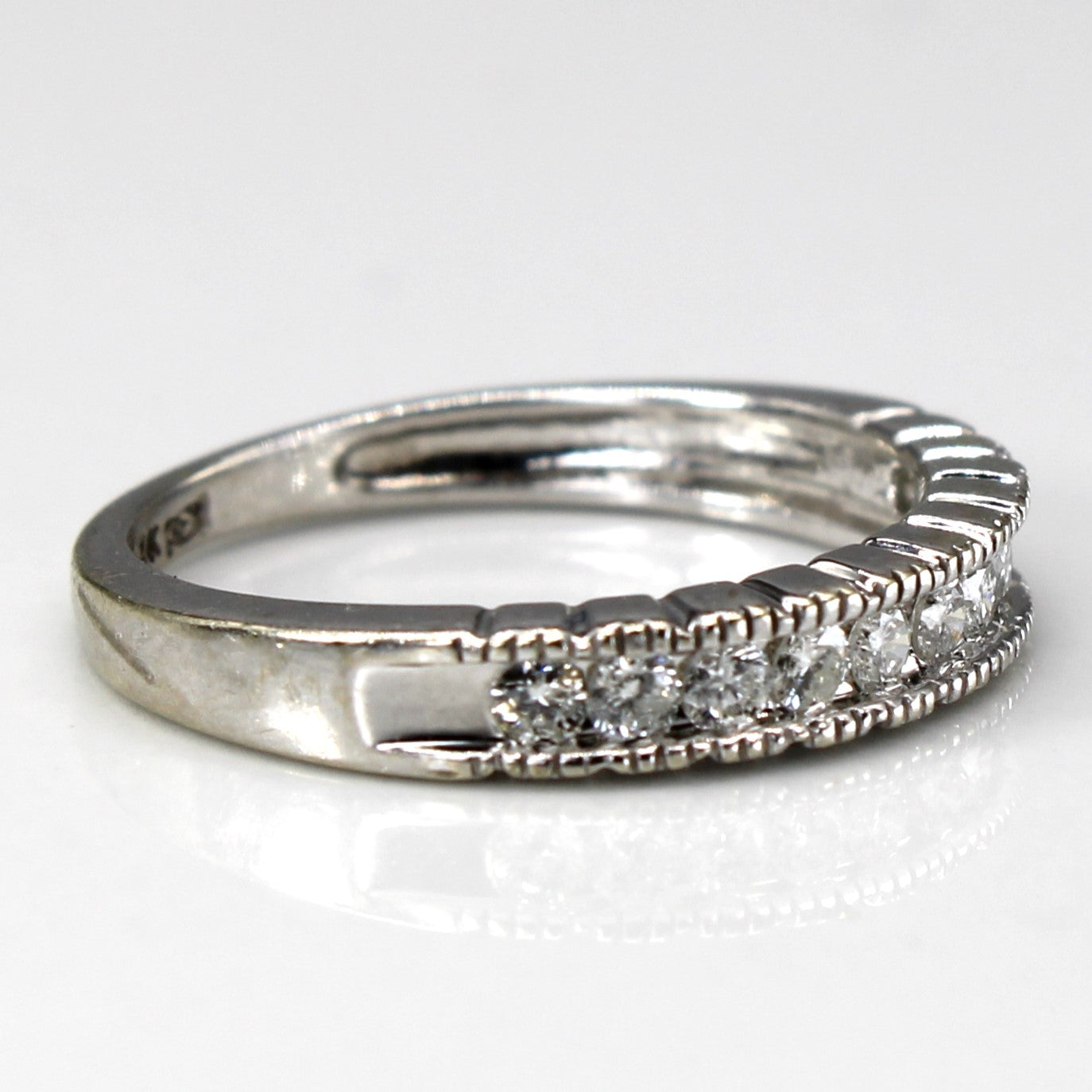 Channel Set Diamond Semi Eternity Band | 0.25ctw | SZ 4.5 |