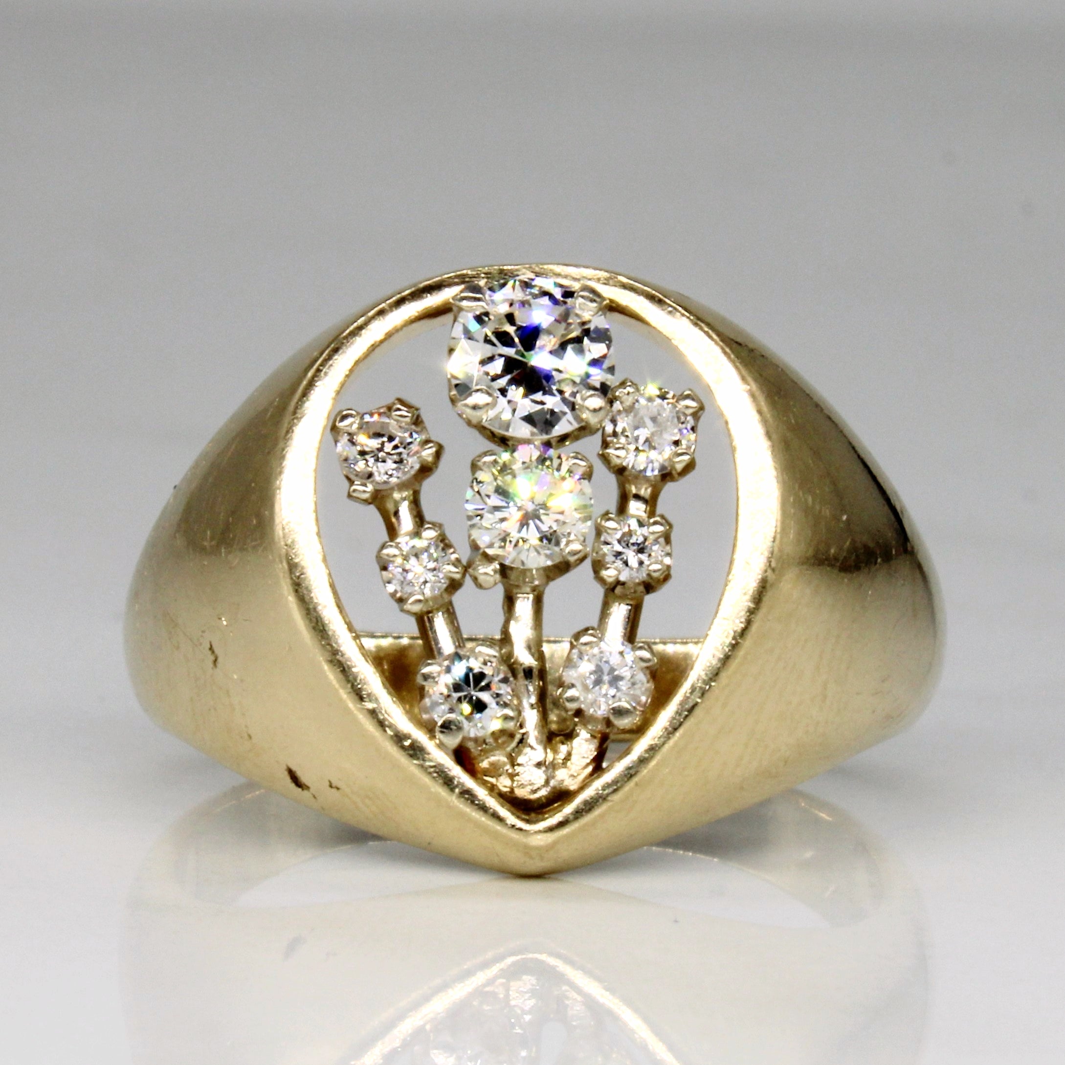 Ornate Diamond Ring | 0.67ctw | SZ 10.25 |
