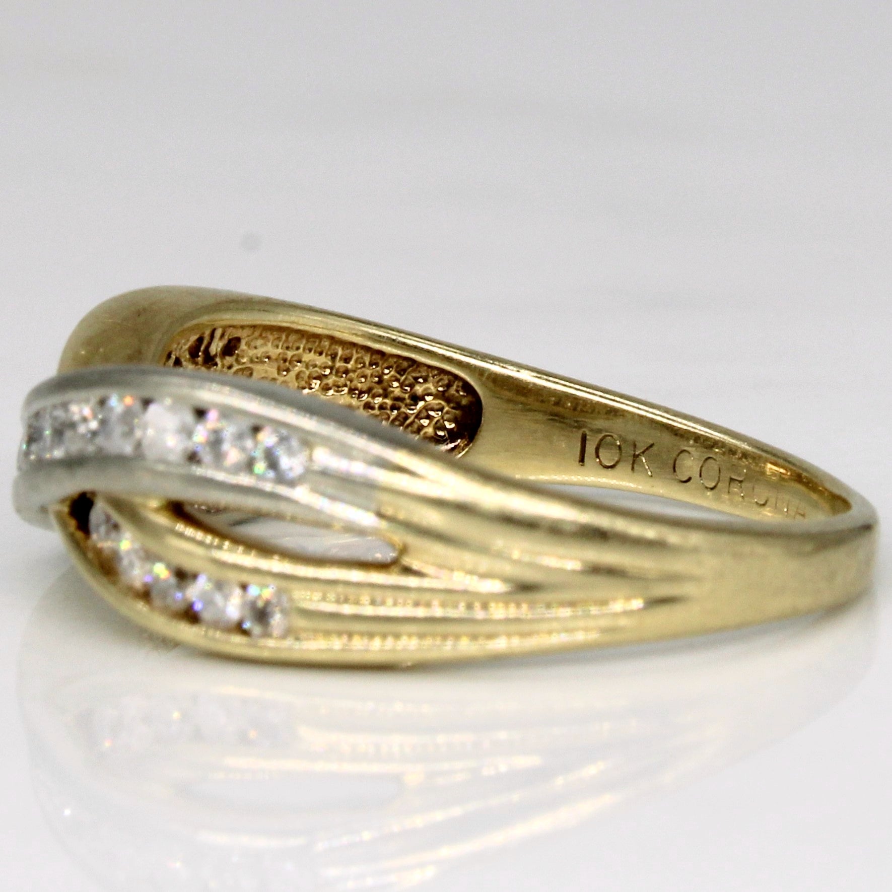 Diamond Twin Waterfall Ring | 0.35ctw | SZ 5.5 |