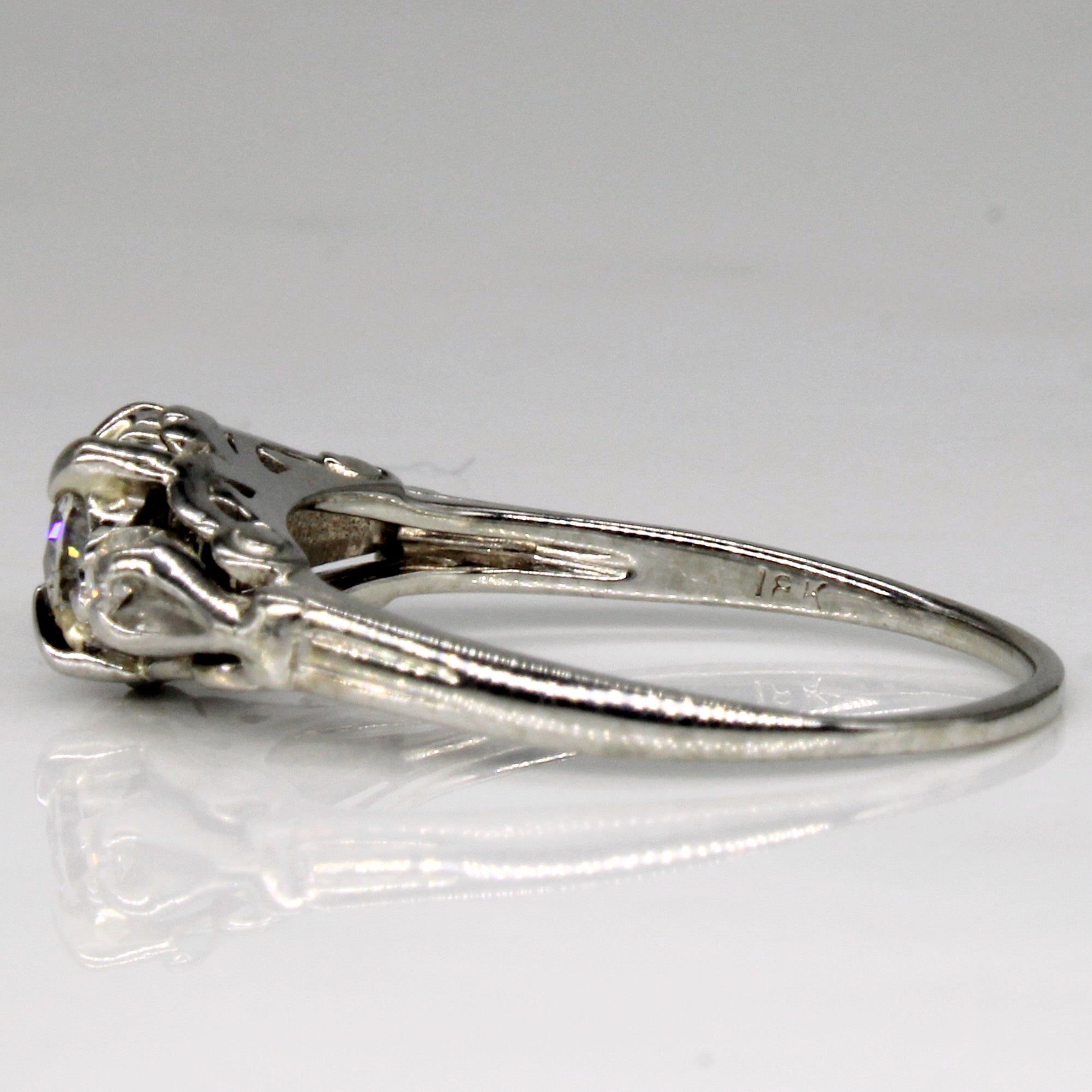 Diamond Three Stone Ring | 0.40ctw | SZ 7.5 |