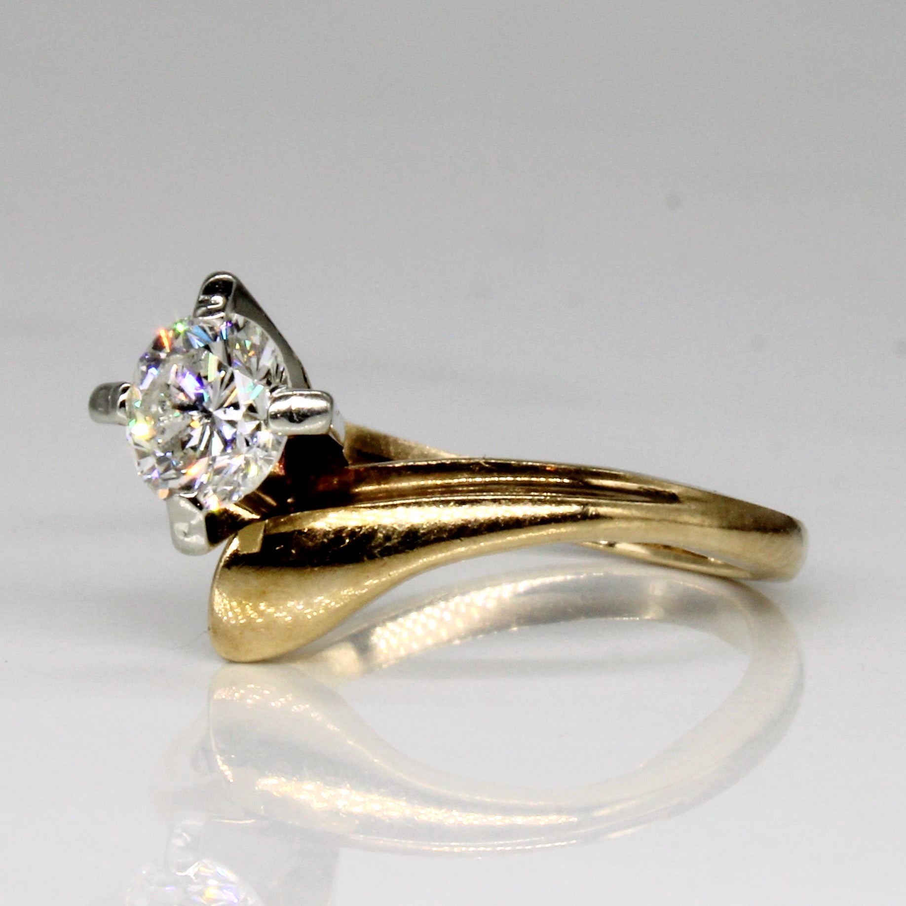 Cathedral Set Diamond Engagement Ring | 0.56ct | SZ 6 |