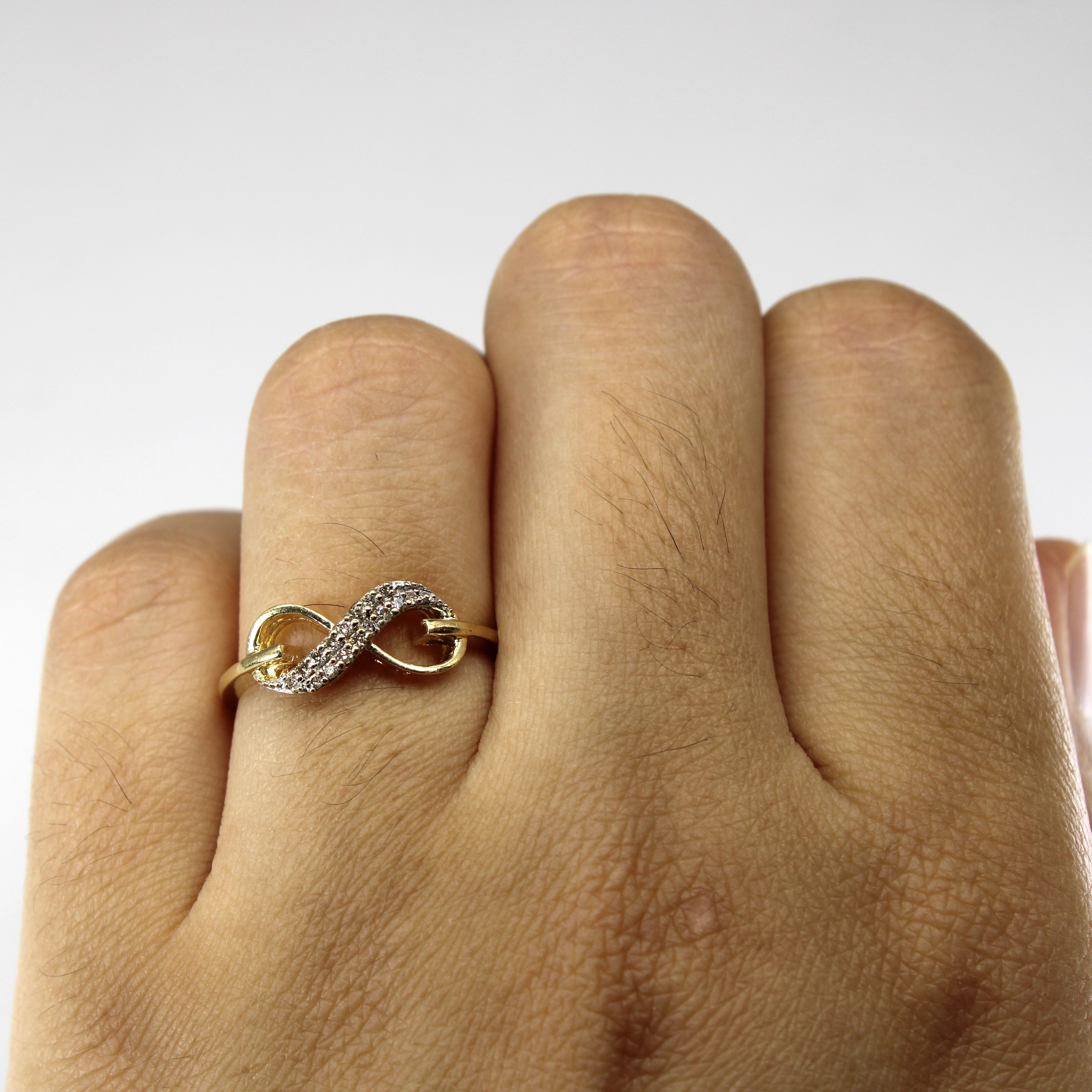 Diamond Infinity Ring | 0.07ctw | SZ 6.25 |