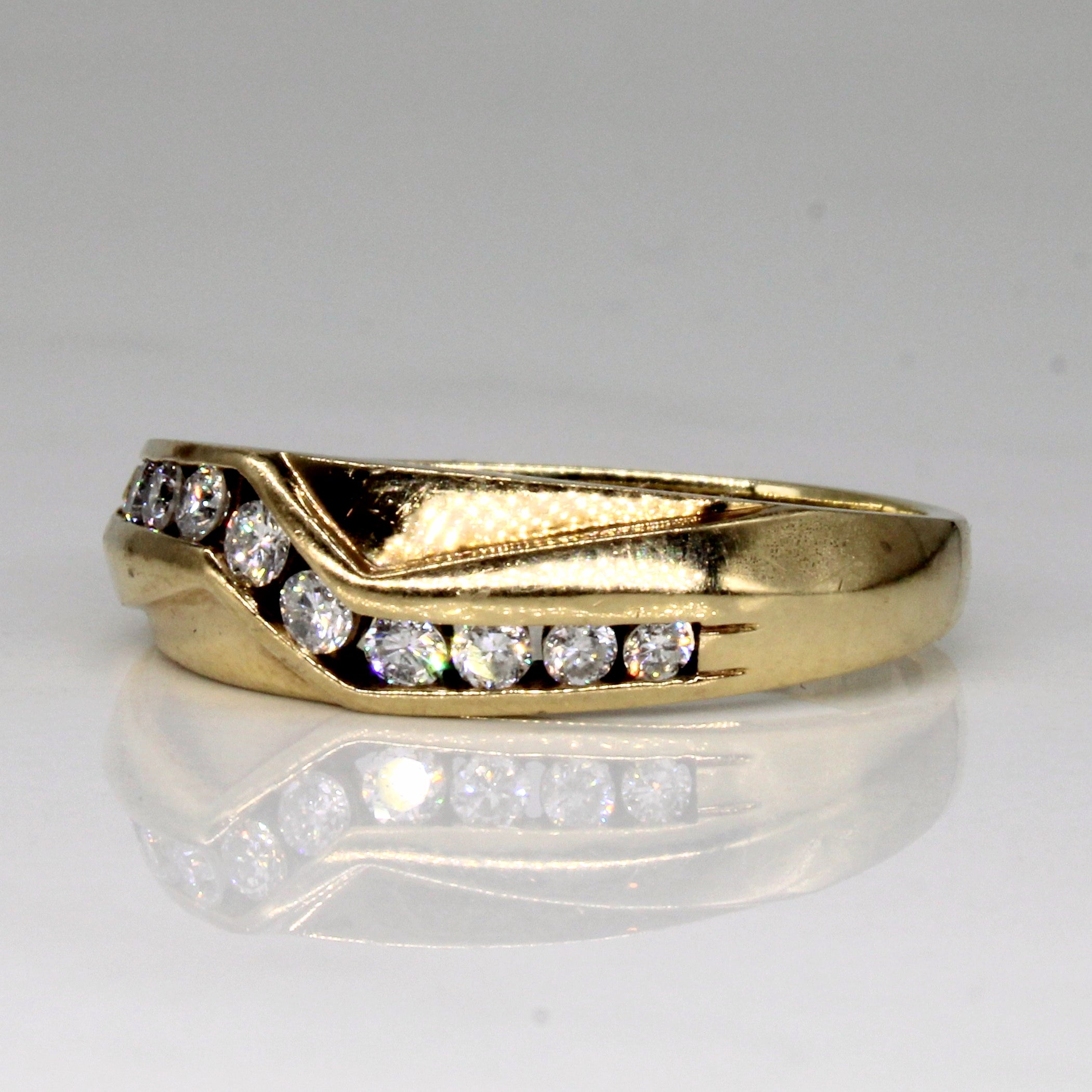 Channel Set Diamond Ring | 0.32ctw | SZ 9.5 |