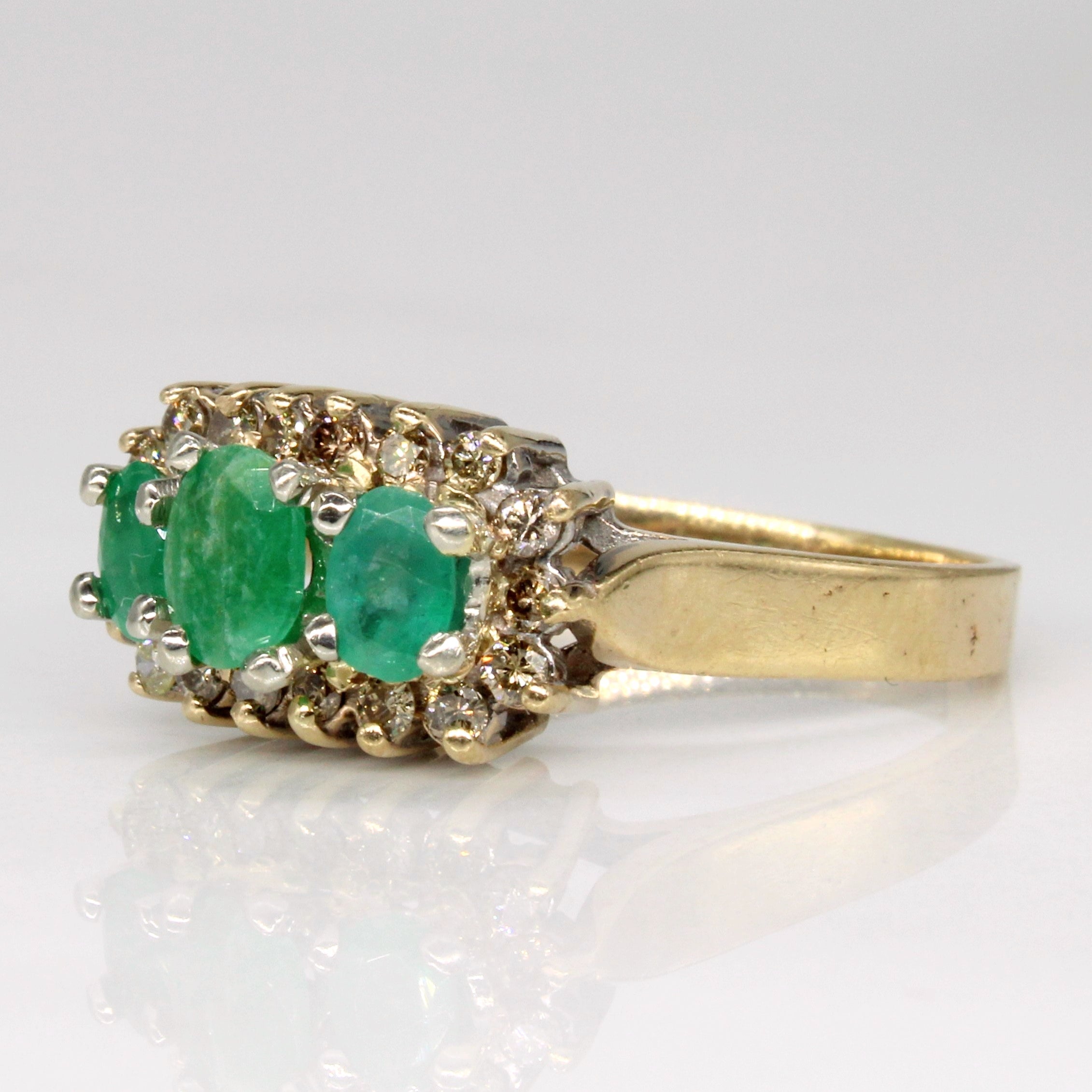 Emerald & Diamond Ring | 0.80ctw, 0.36ctw | SZ 7.75 |