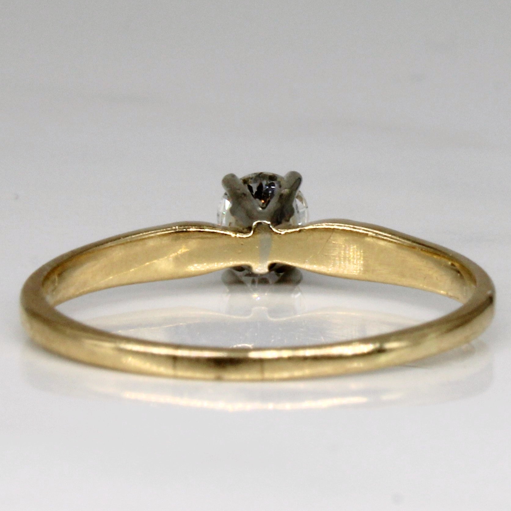 Cathedral Set Diamond Solitaire Ring | 0.28ct | SZ 8.5 |