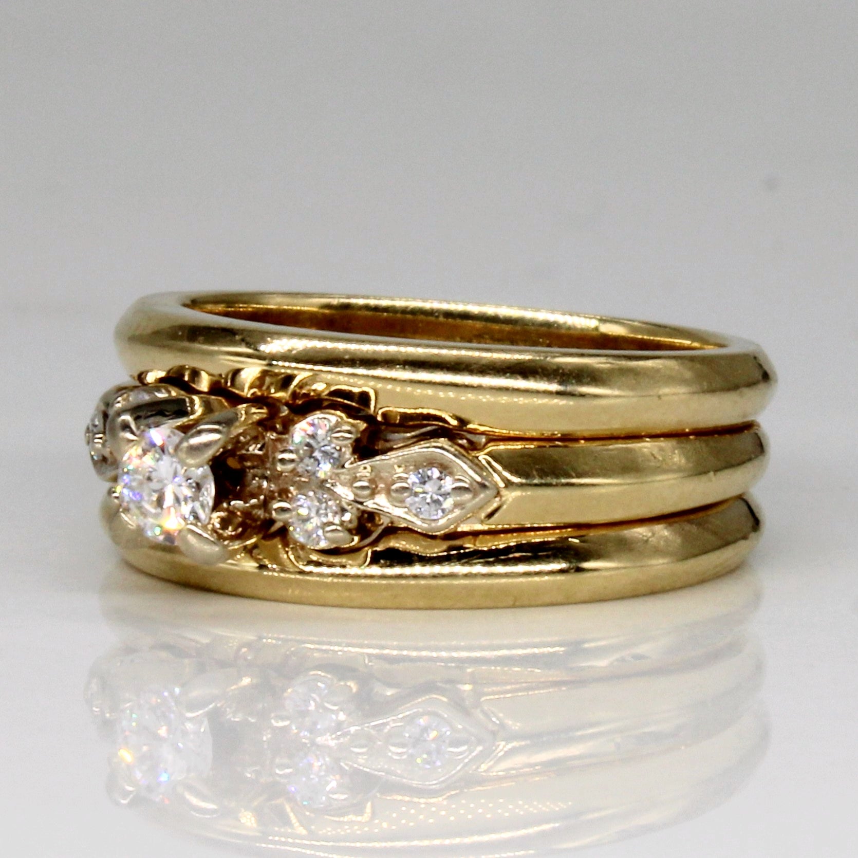 Cluster Set Diamond Ring | 0.18ctw | SZ 4.75 |