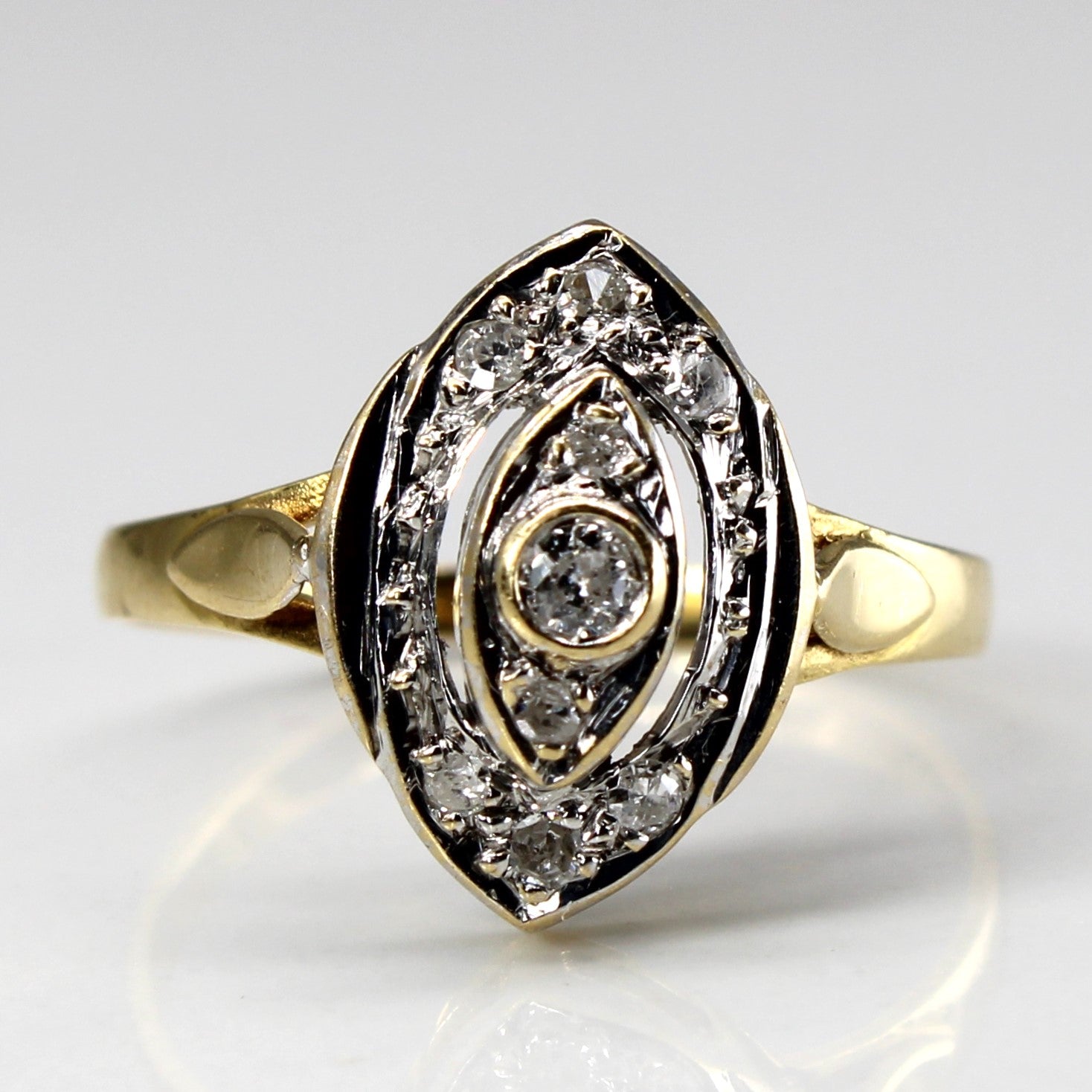 Diamond Cocktail Ring | 0.12ctw | SZ 7.5 |