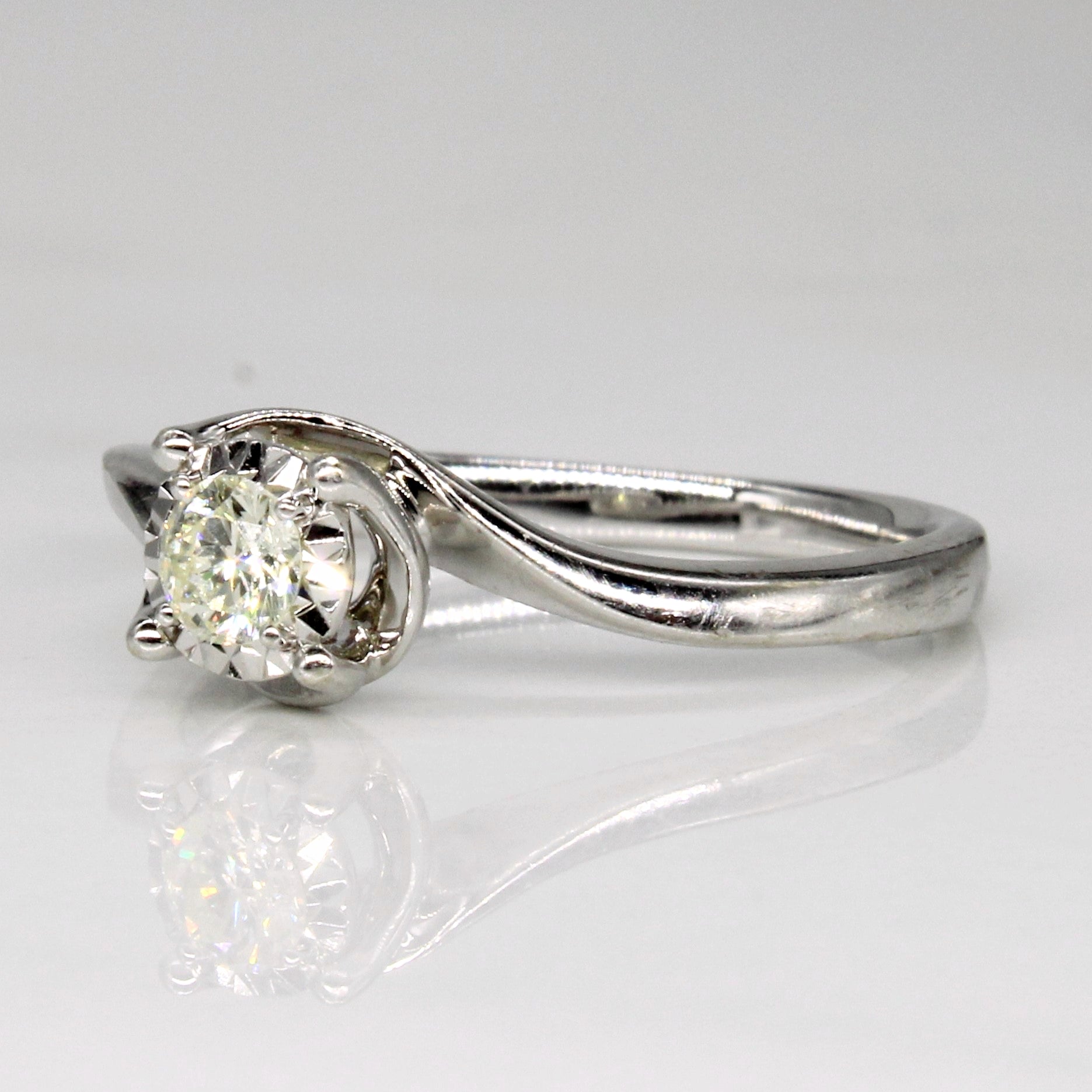 Illusion Set Diamond Engagement Ring | 0.15ct | SZ 6.25 |