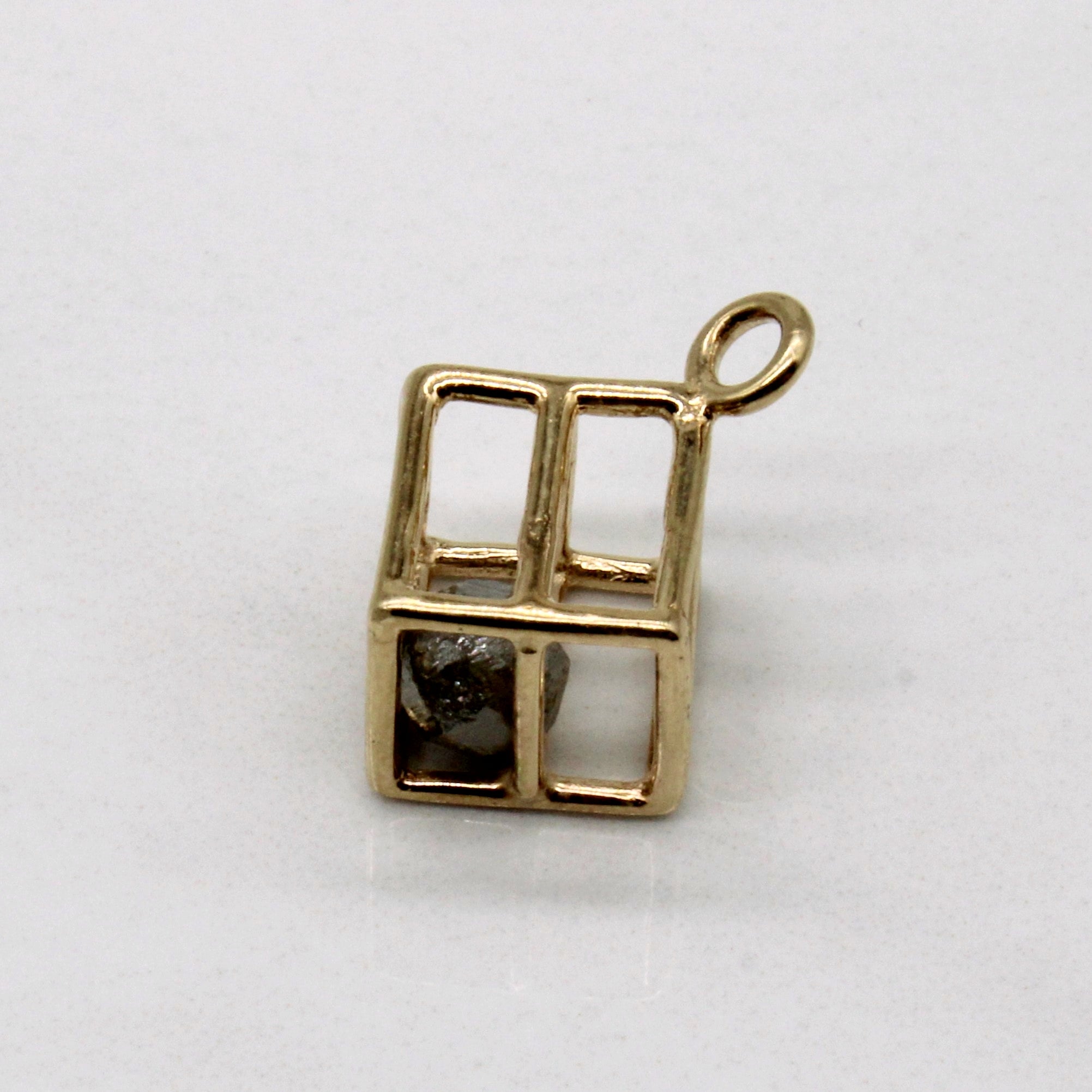 Rough Cut Diamond Cage Pendant | 0.50ct |