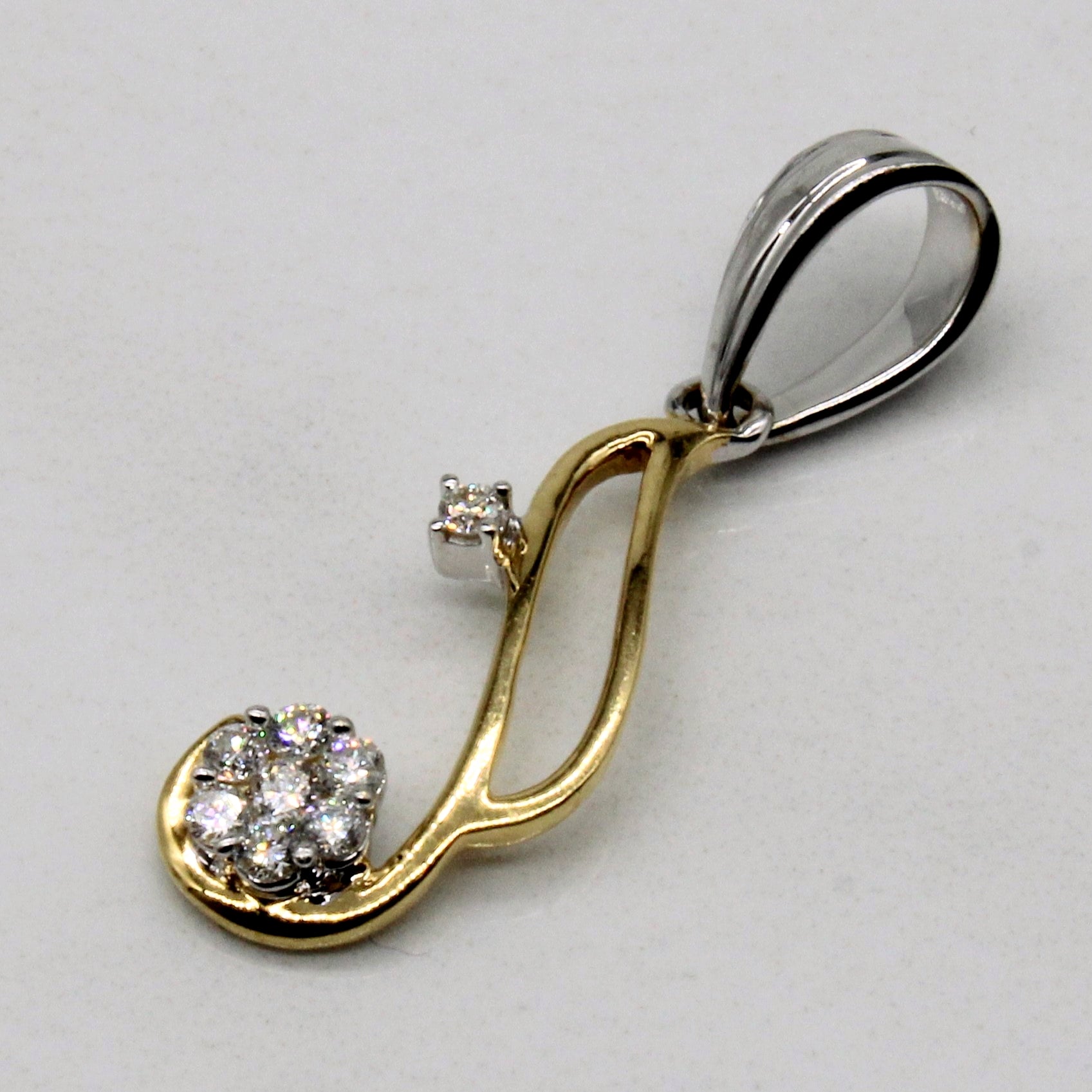 Cluster Set Diamond Pendant | 0.15ctw |